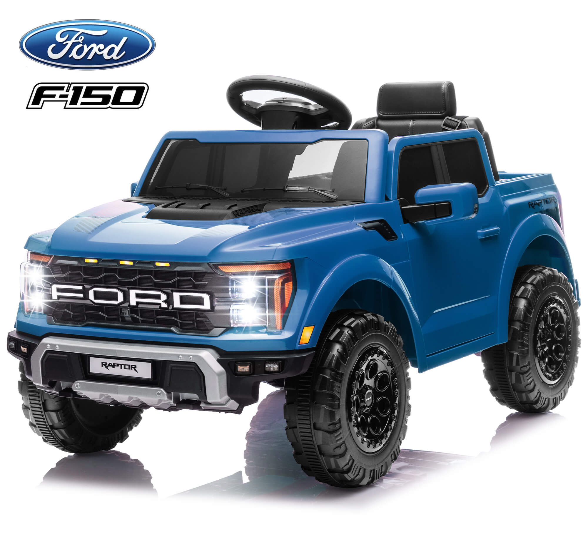 iYofe 12V Ford F-150 Raptor Electric Ride-On Car