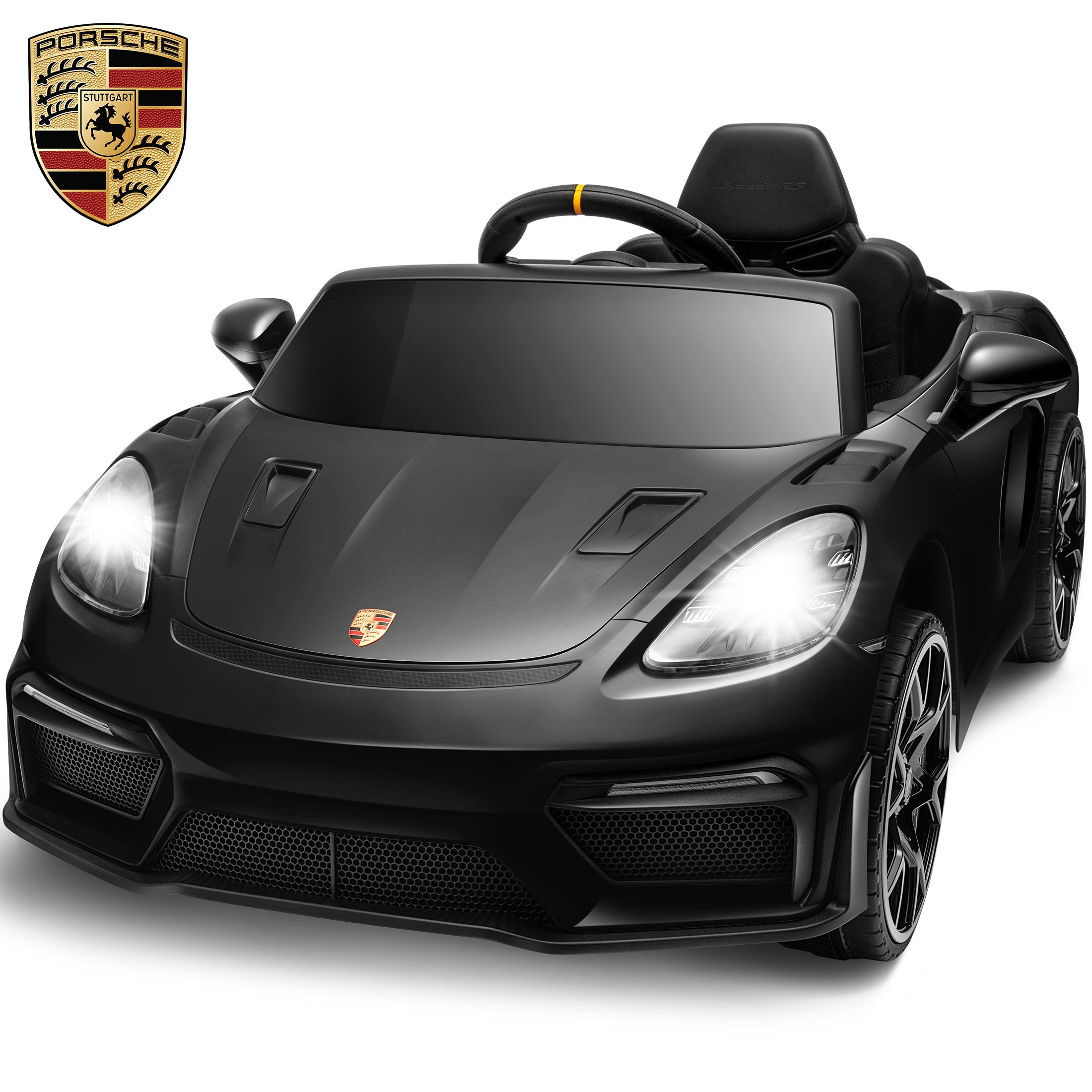 iYofe 12V Porsche 718 Spyder Electric Ride-On Car