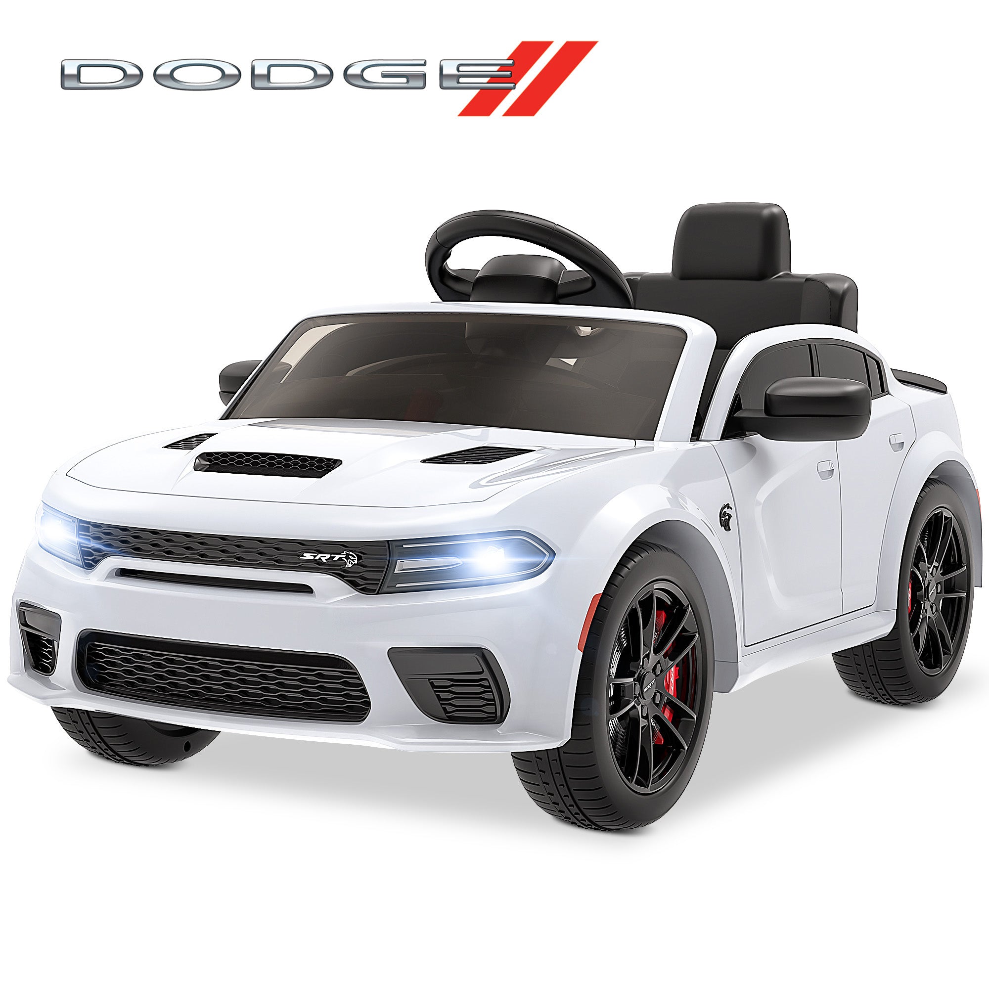 iYofe 12V Dodge Charger Storm SRT Electric Ride-On Car
