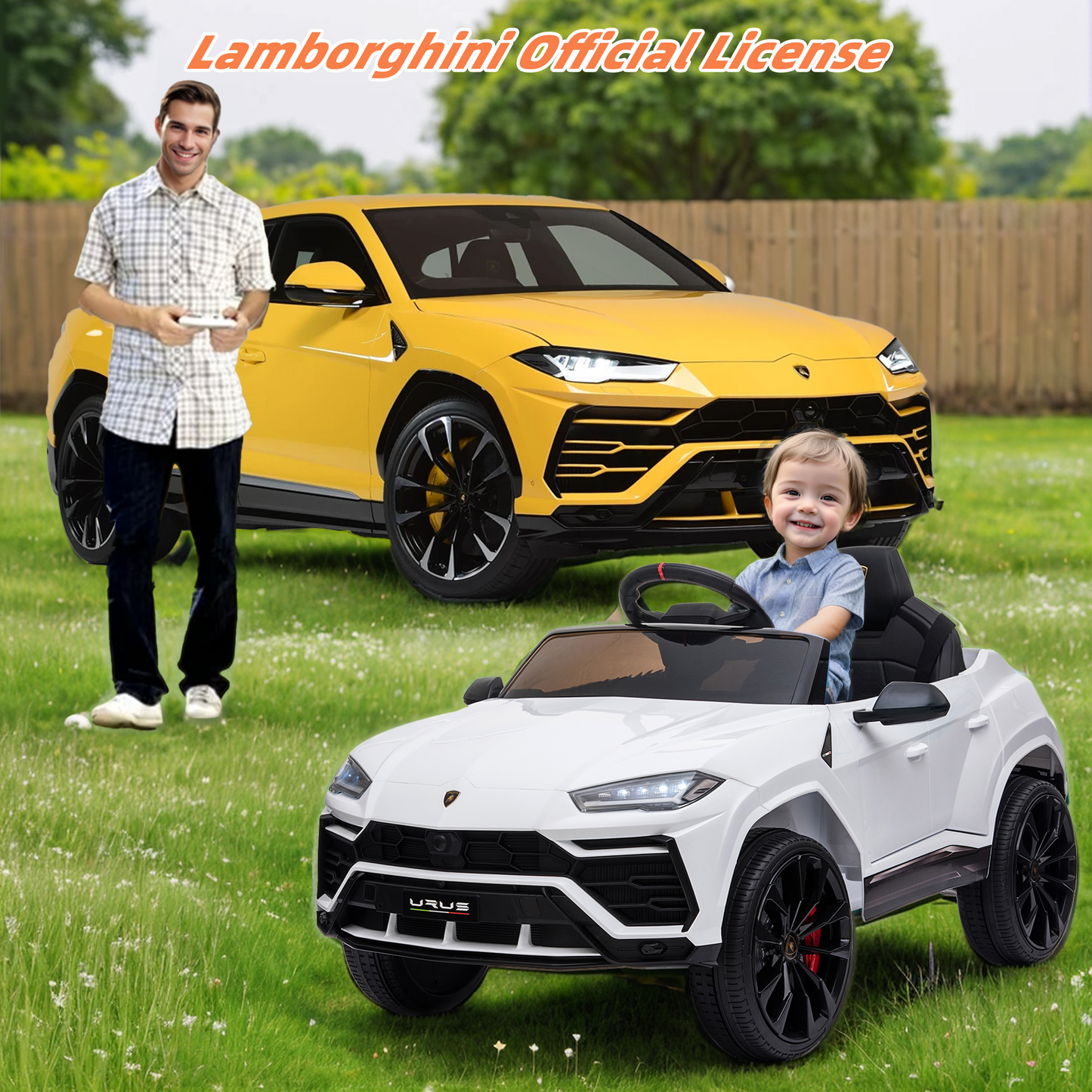 Licensed KTM X-Bow GTX 12V Battery Powered Kids Ride on Car with 2.4G Remote Control, Electric Vehicles for Kids 3-6 Years Old, Three Speed, Power Display, USB, MP3, Bluetooth, LED light