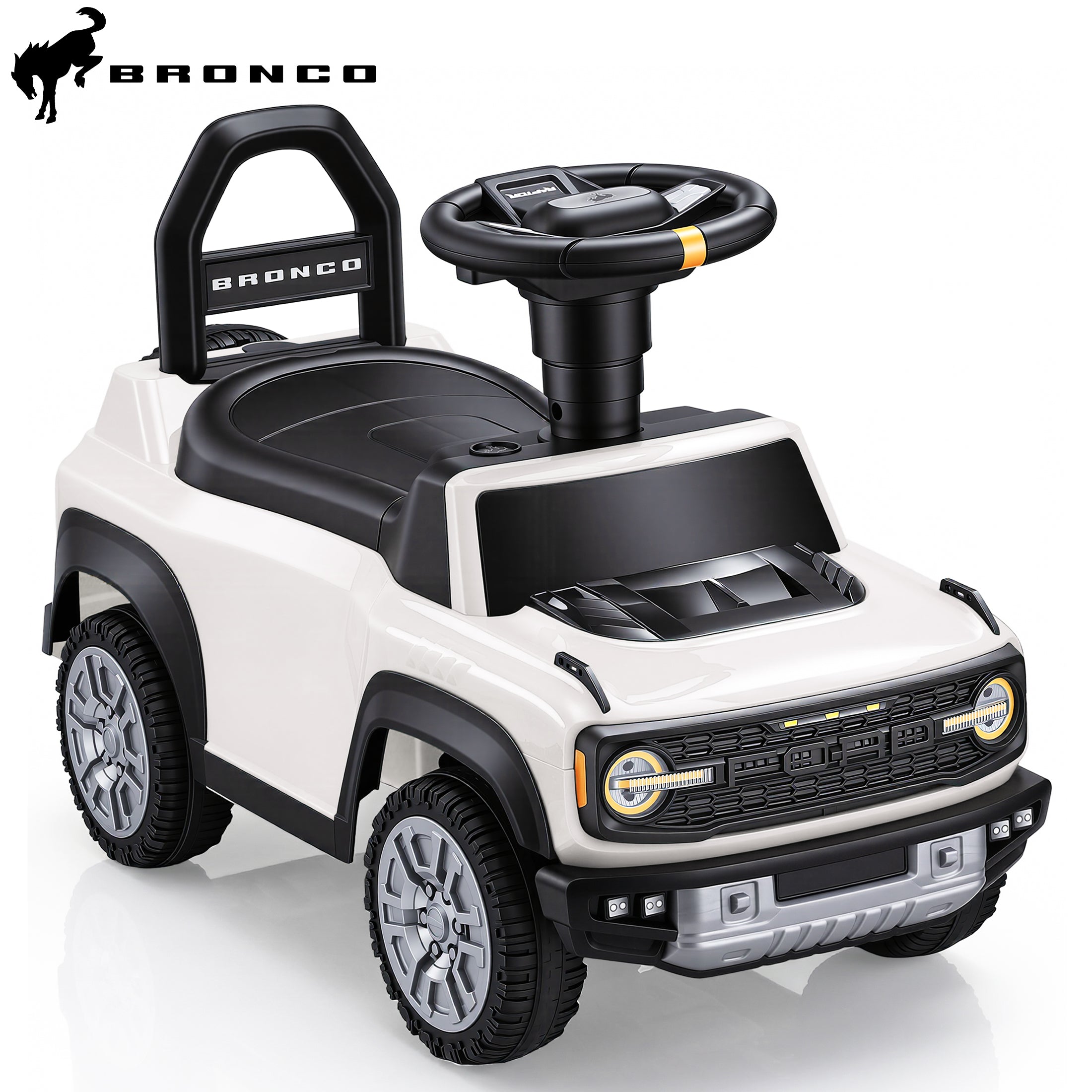 iYofe Ride On Car for Kids, Licensed Ford Bronco Raptor Kids Ride On with Horn, Music, Ride On Toys for Toddlers 18-36 Months