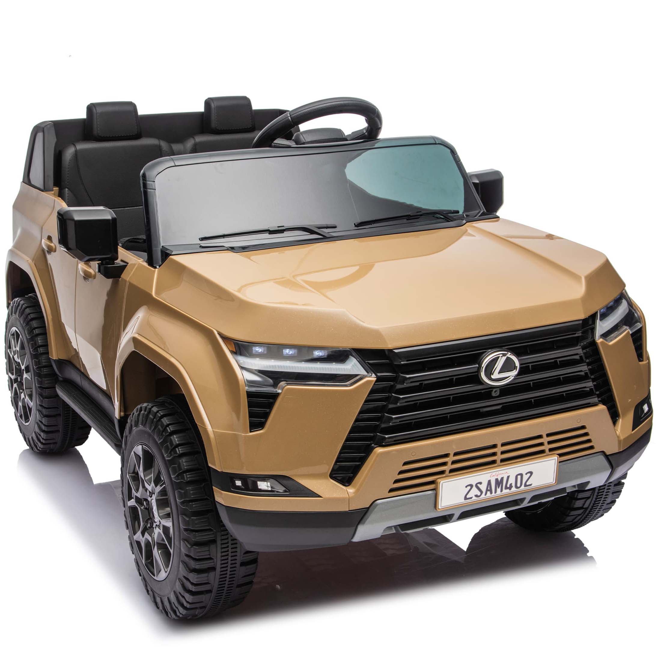 Lexus GX550 24V 2 Seater Ride On Car for Kids with Remote Control, Electric Car for Kids with Suspension, Bluetooth Music, LED Lights, Cars for Kids Ages 3-6