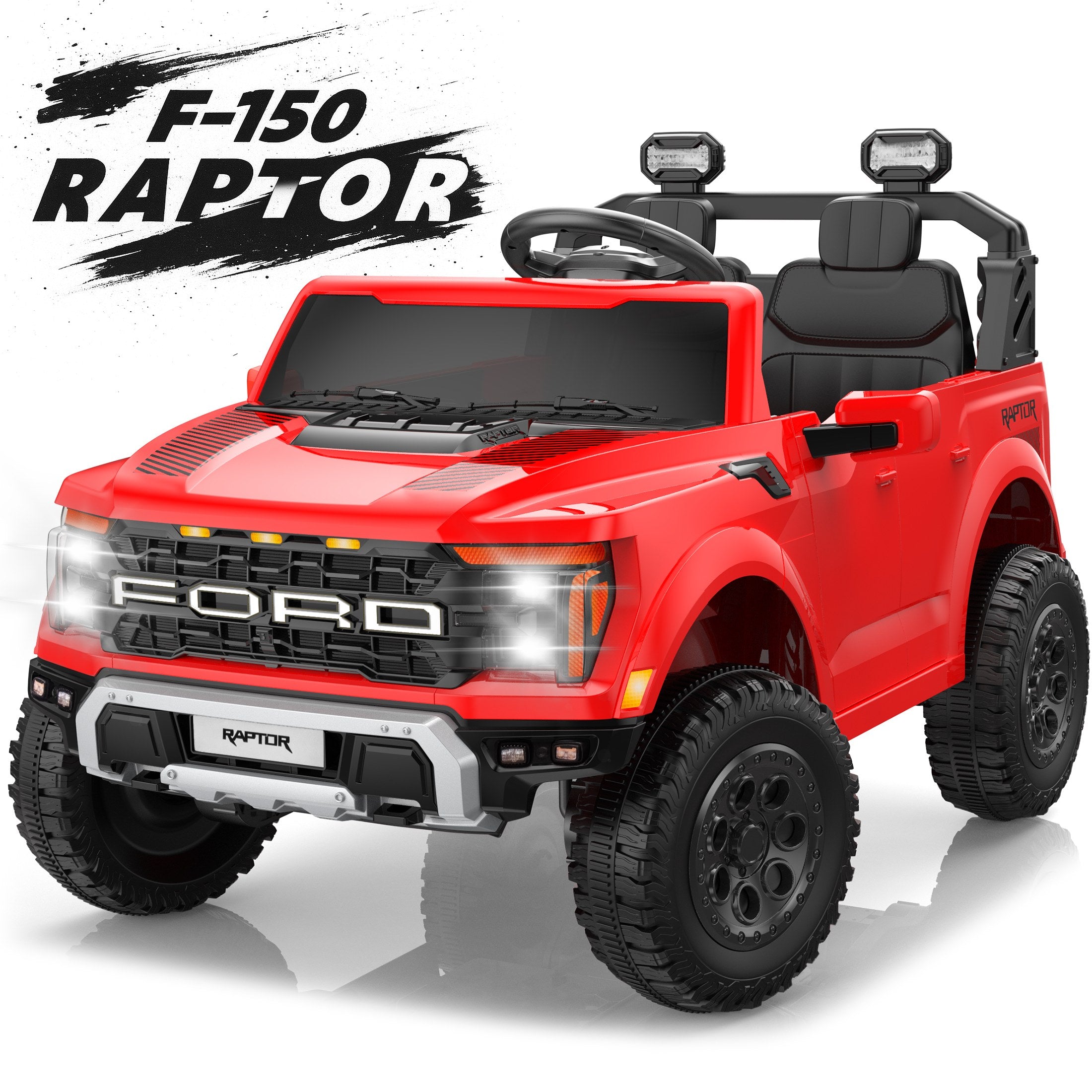 iYofe 24V Ford F-150 Raptor Titan Electric Ride-On Car