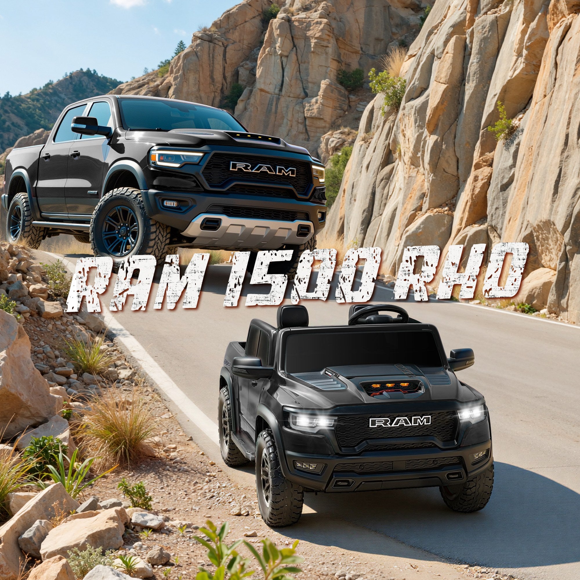 iYofe 24V RAM 1500 RHO Electric Ride-On Car