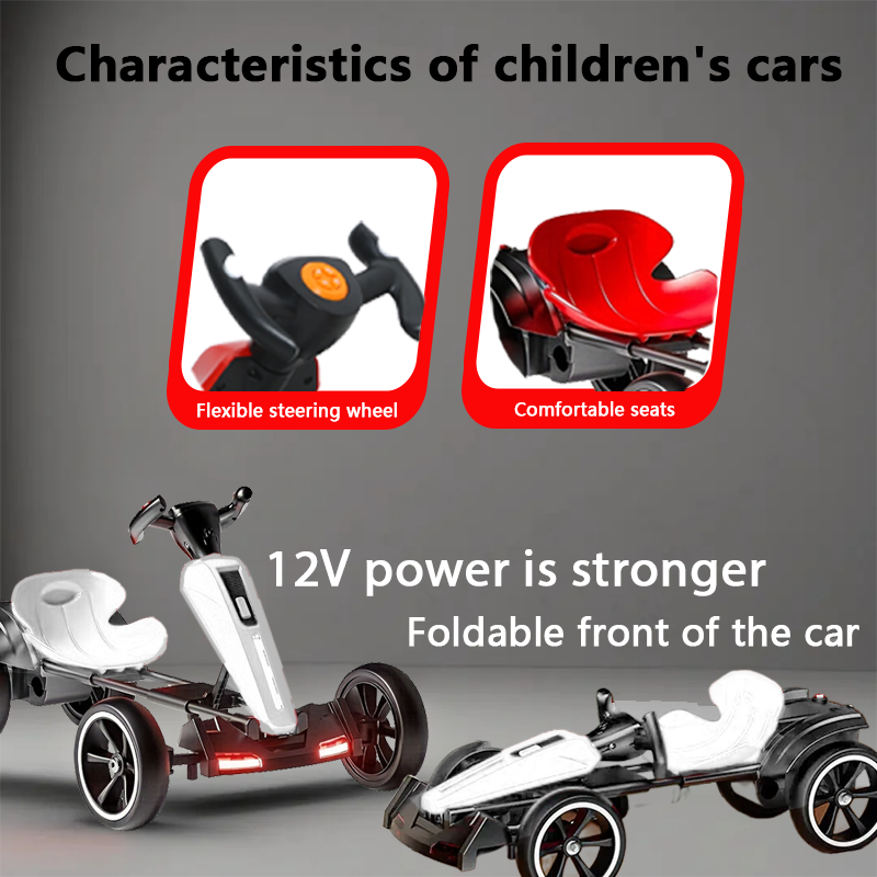 Kids Bumper Car Ride on, 12V Ride on Toy with Remote Control, Bumper Car for Kids Toddlers 1-5 Years Old