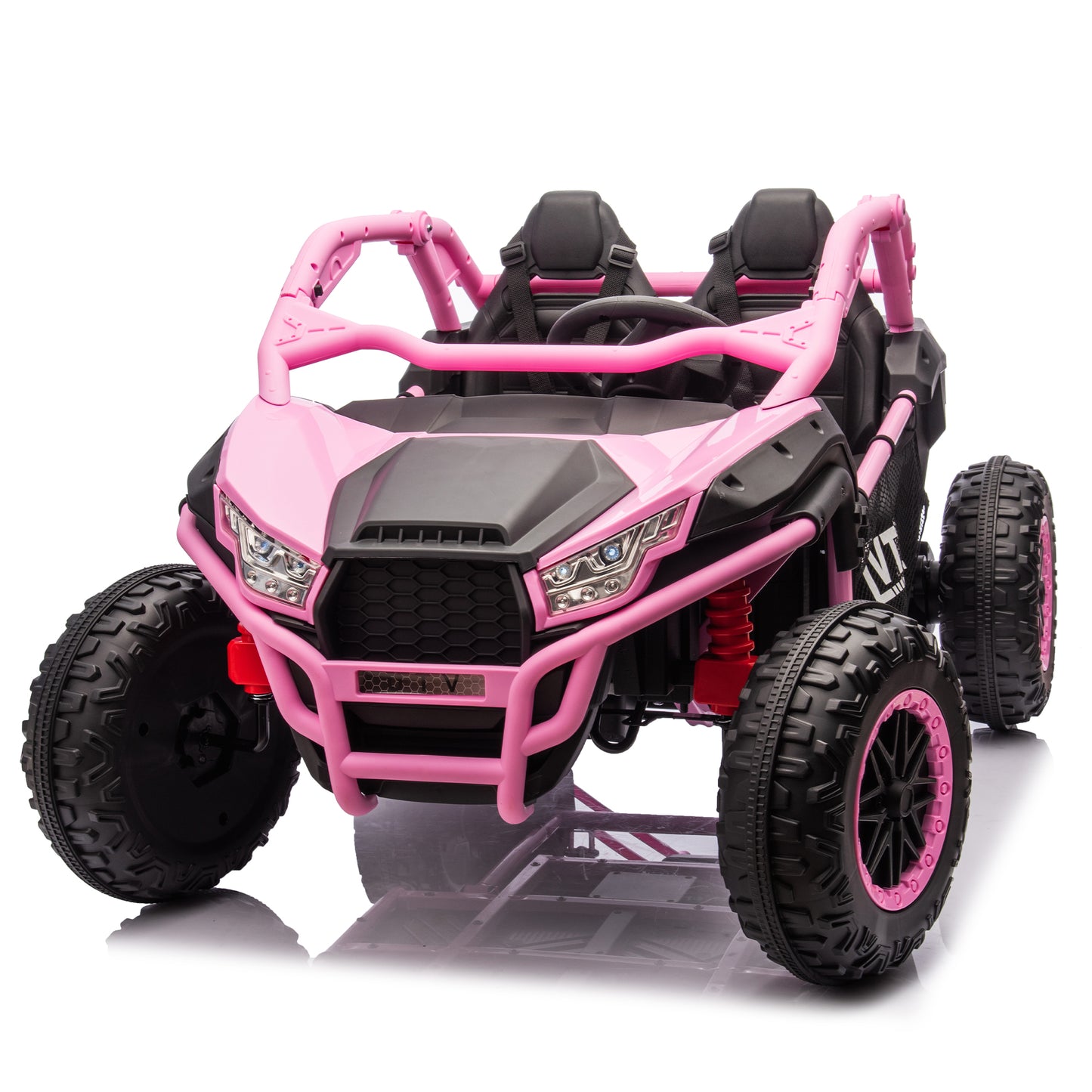 24V Ride on Toy Cars, Kids Ride on UTV Cars with Remote Control, Battery Powered Electric Car for Kids Boys Girls 3-6 w/Bluetooth and Storage, 4 Wheelers Drive
