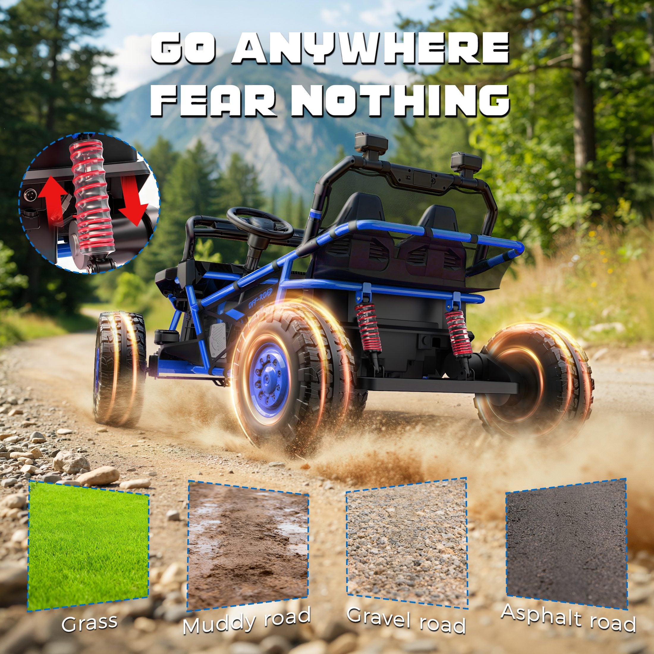 iYofe 36V UTV Blaze Electric Ride on UTV