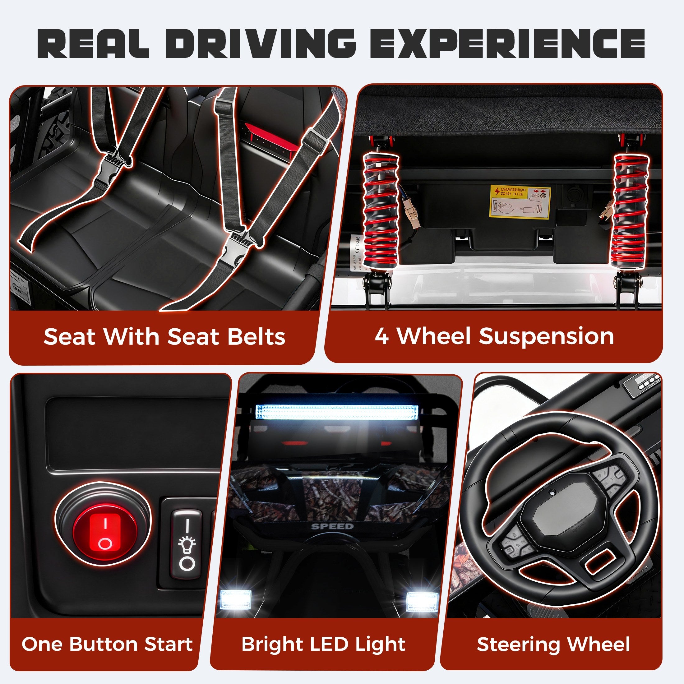 iYofe 36V UTV Blaze Electric Ride on UTV