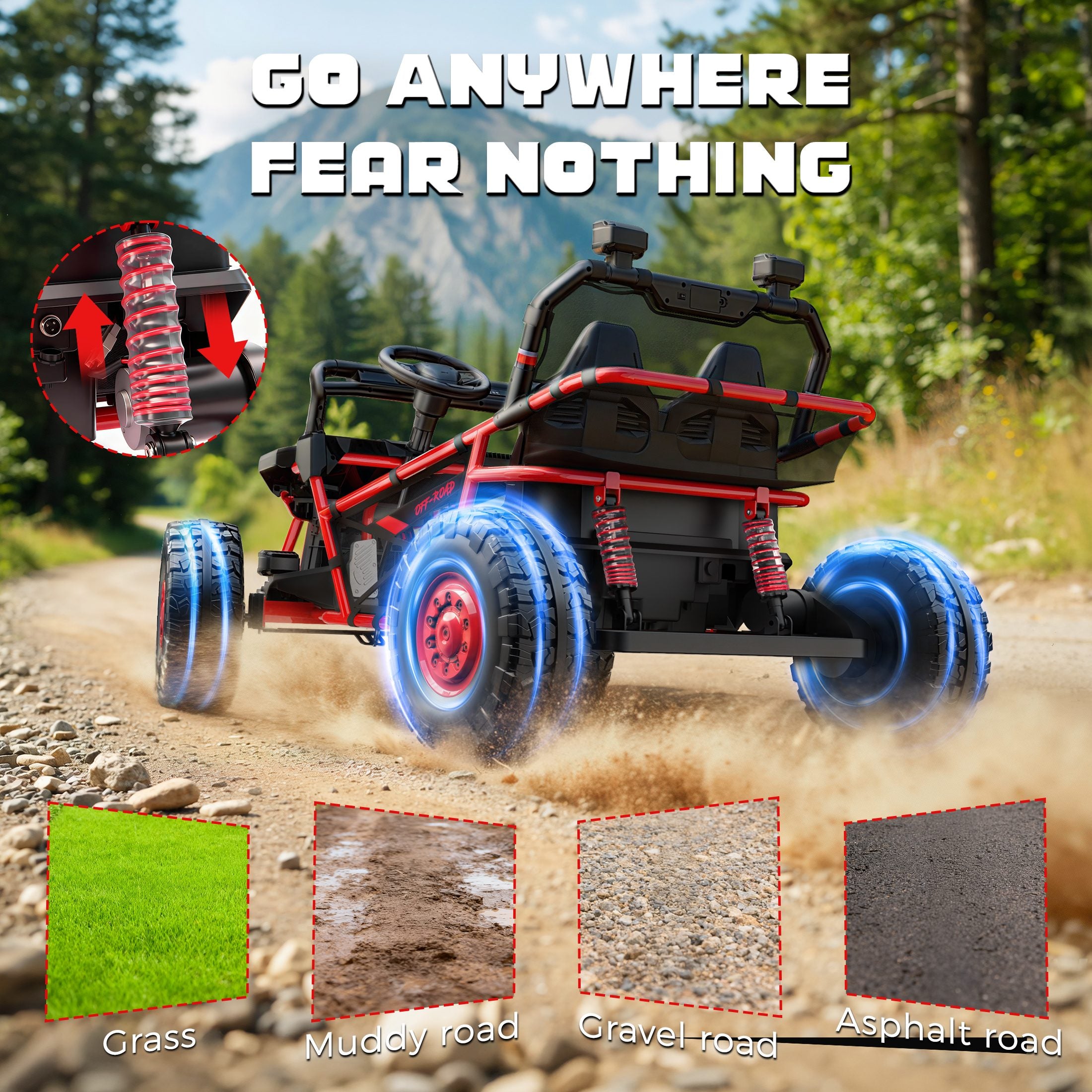 iYofe 36V UTV Blaze Electric Ride on UTV