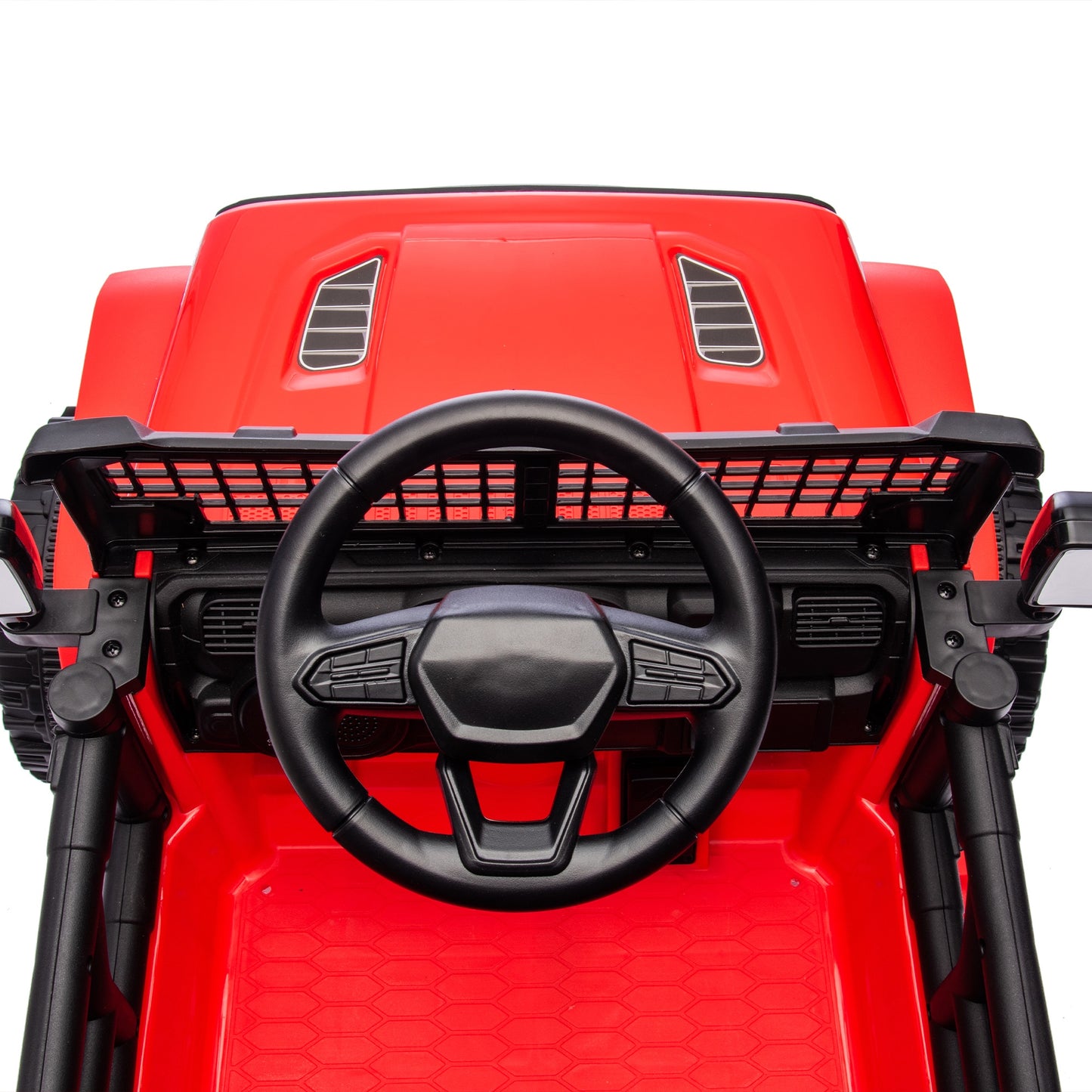 24V Ride on Cars with Remote Control, Powered Ride on Toys with Bluetooth, Music, LED Light, MP3 Player, 4 Wheel Suspension, Kids Cars Electric Vehicles for Boys Girls Ages 2-5 Birthday Gifts, Red