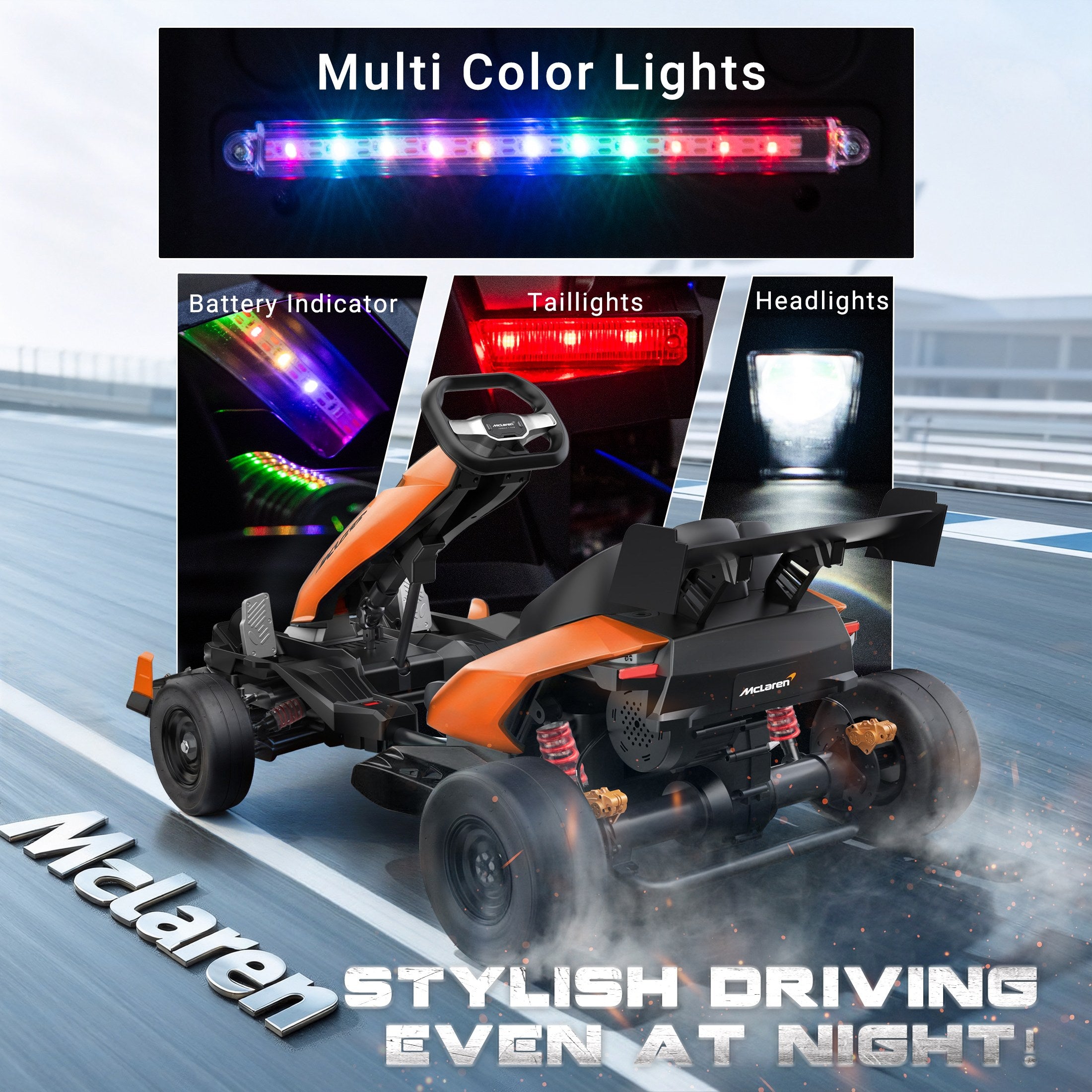 iYofe McLaren Flash Electric Drift Go-Kart