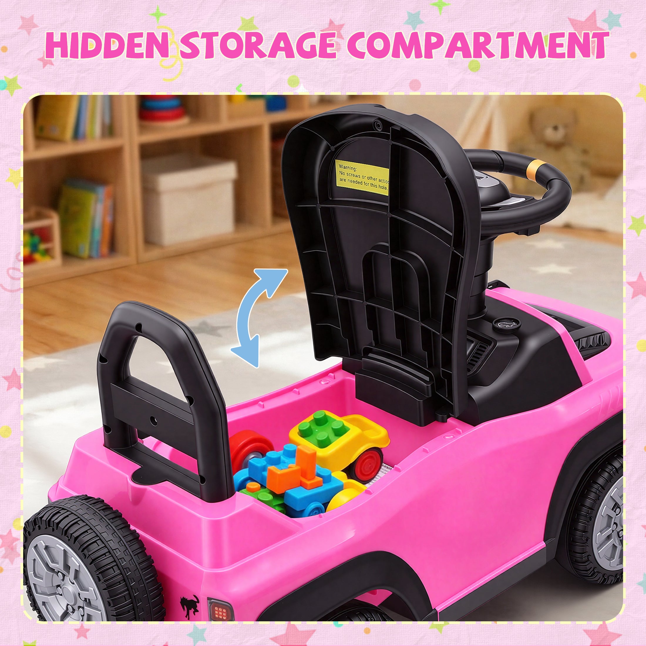 iYofe Ride On Car for Kids, Licensed Ford Bronco Raptor Kids Ride On with Horn, Music, Ride On Toys for Toddlers 18-36 Months
