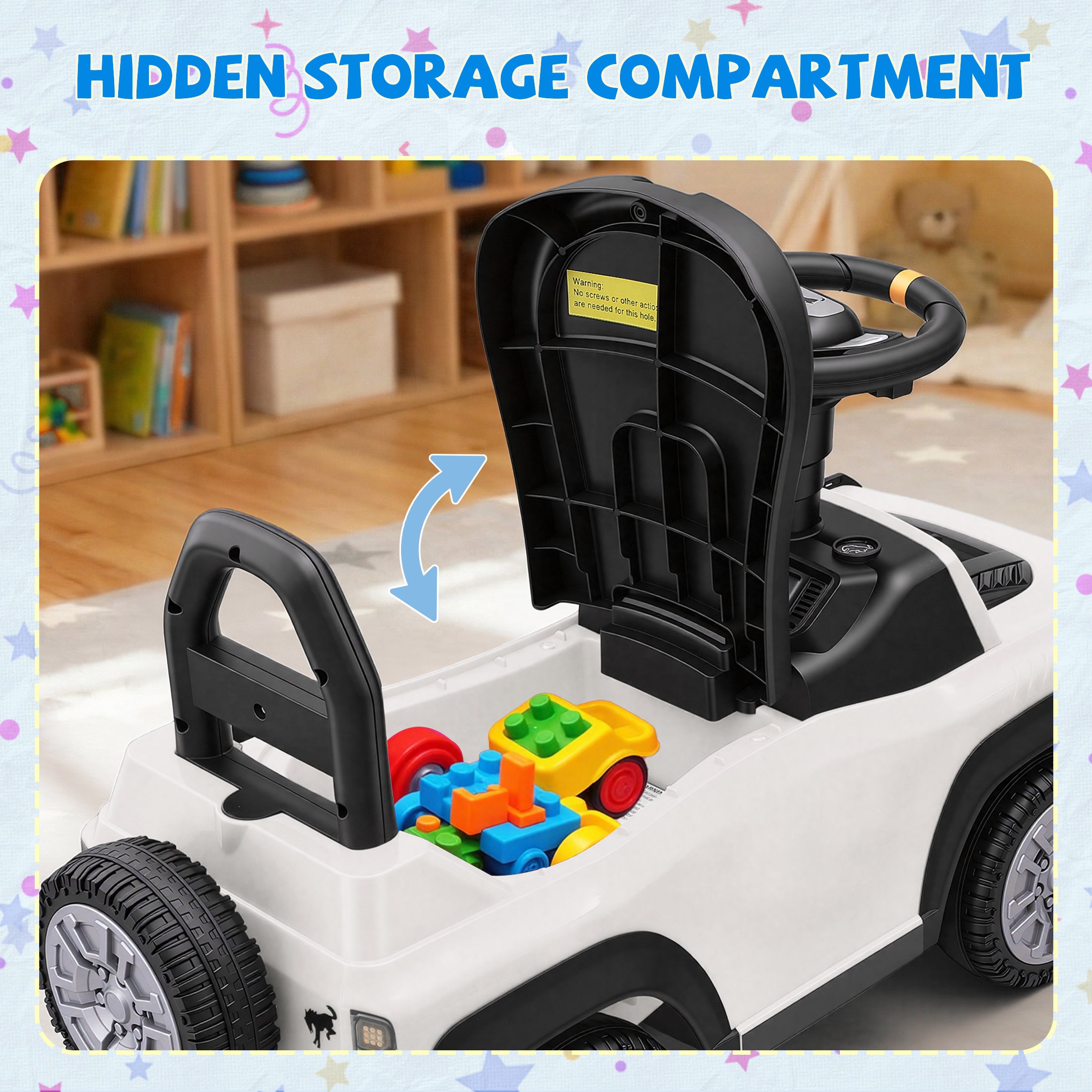 iYofe Ride On Car for Kids, Licensed Ford Bronco Raptor Kids Ride On with Horn, Music, Ride On Toys for Toddlers 18-36 Months