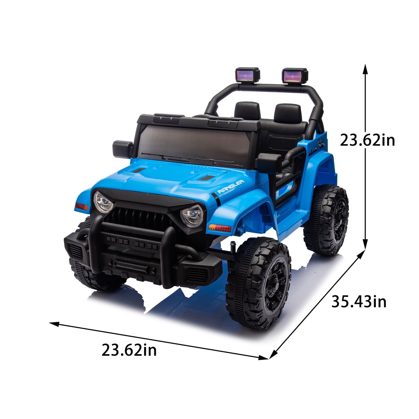 iYofe 12V Ride on Toys for Kids, Powered Ride on Cars with Remote Control, Bluetooth Music, USB/MP3 Port, LED Light, 4 Wheel Suspension, Kids Electric Cars for Boys Girls Ages 2-5 Gifts, Blue