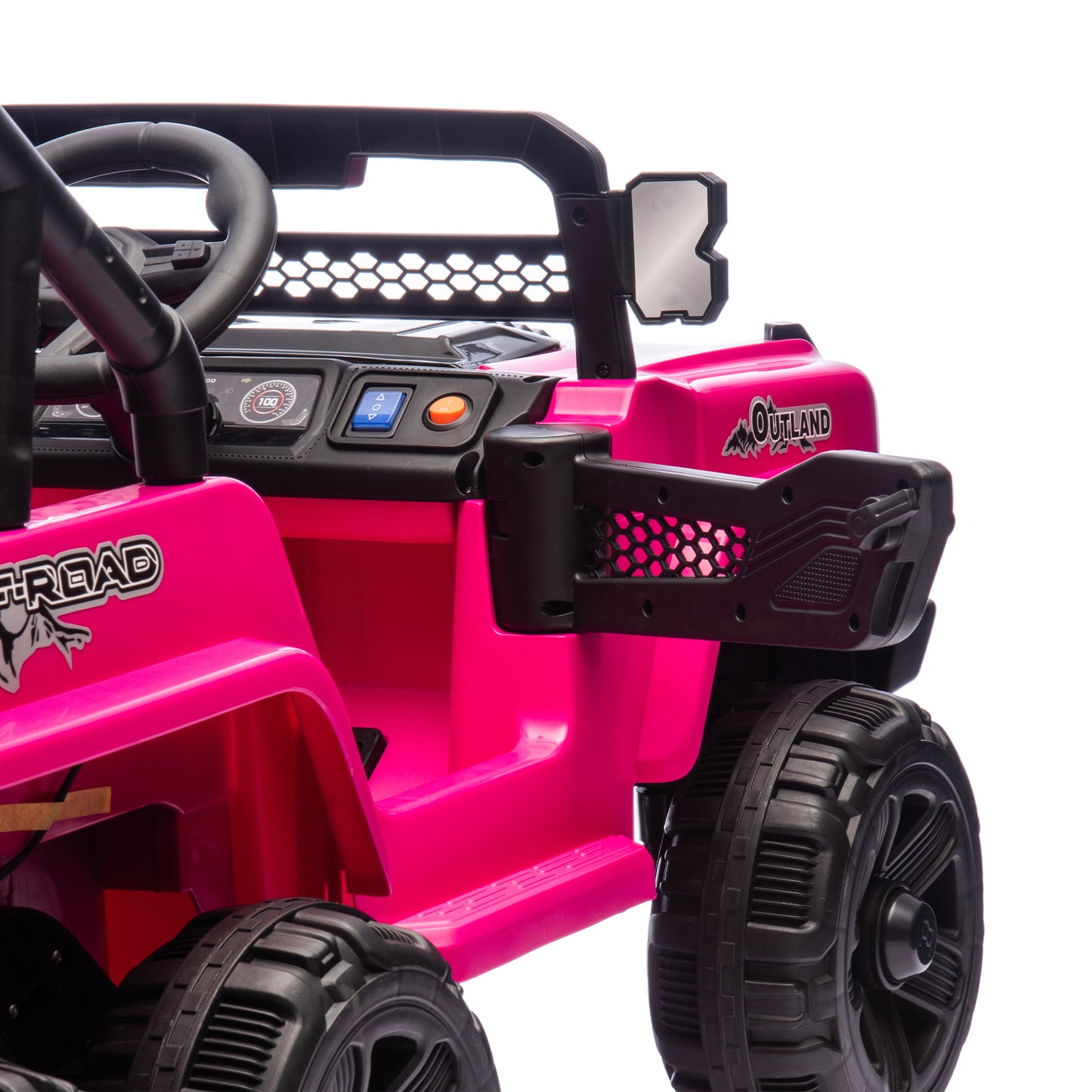 Ride on Car with Remote Control, 12V Ride on Toy with Bluetooth/USB/MP3/Microphone Ports, Electric Truck Car for Kids Toddler, 6 Wheelers Vehicle for Boys Girls 3-5