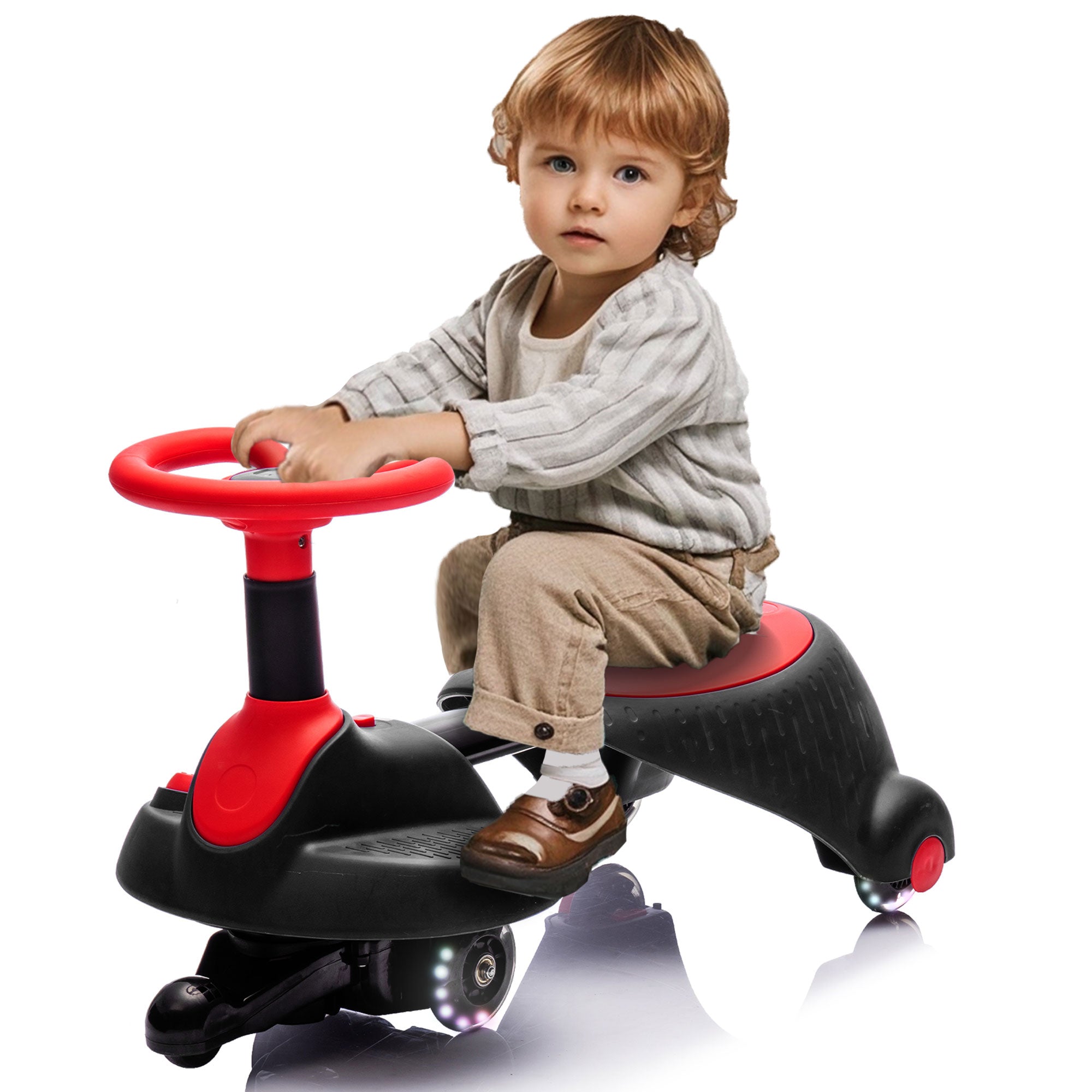 Kids Bumper Car, 12V Ride on Toy with Remote Control, Electric Bumper Car Ride on for Girls Boys Ages 2-5, 360 Degree Spin, Bluetooth, Colorful Light, Seat Belt