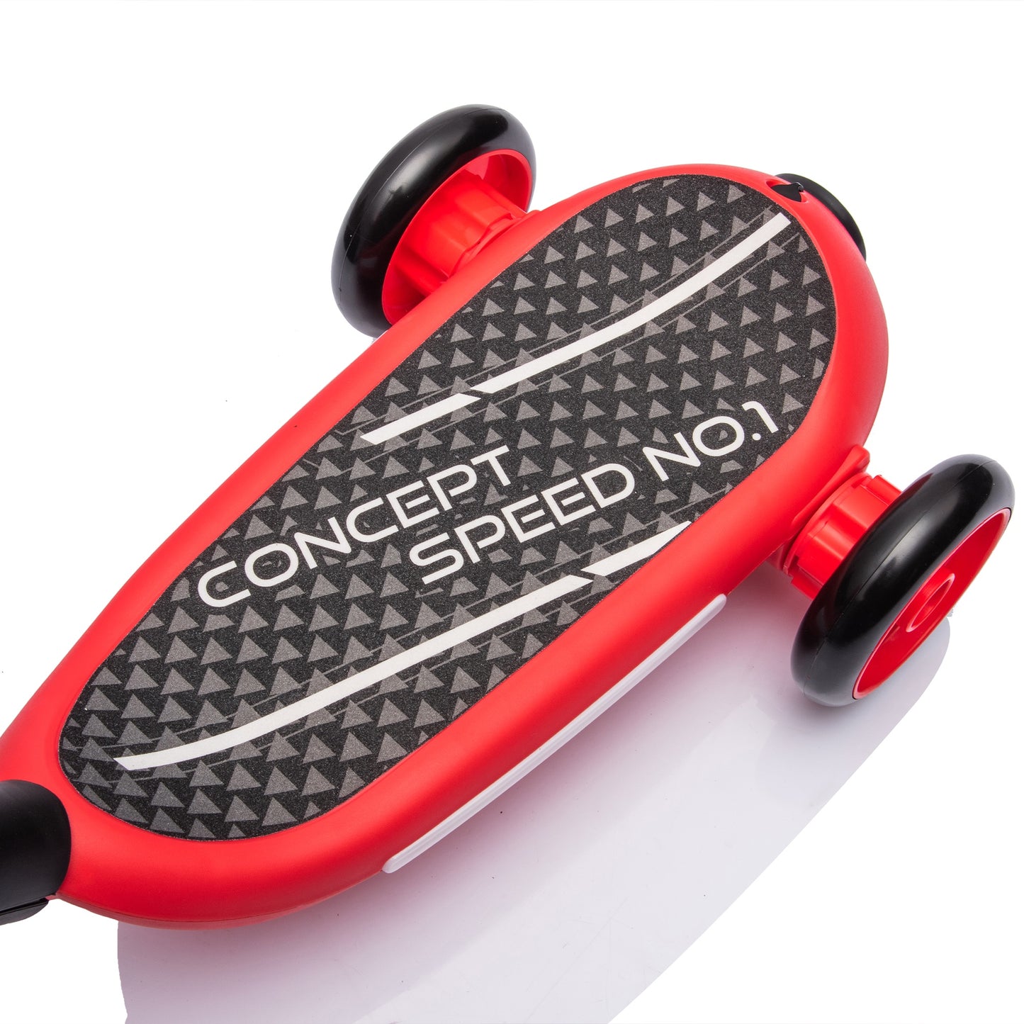 iYofe 3 Wheel Scooter for Kids, 6V Kids Electric Scooter for Boys Girls 3-6 Years Old, Kids Scooter for Toddlers with Music, Steam Sprayer, Colorful Front/Deck Light, Red