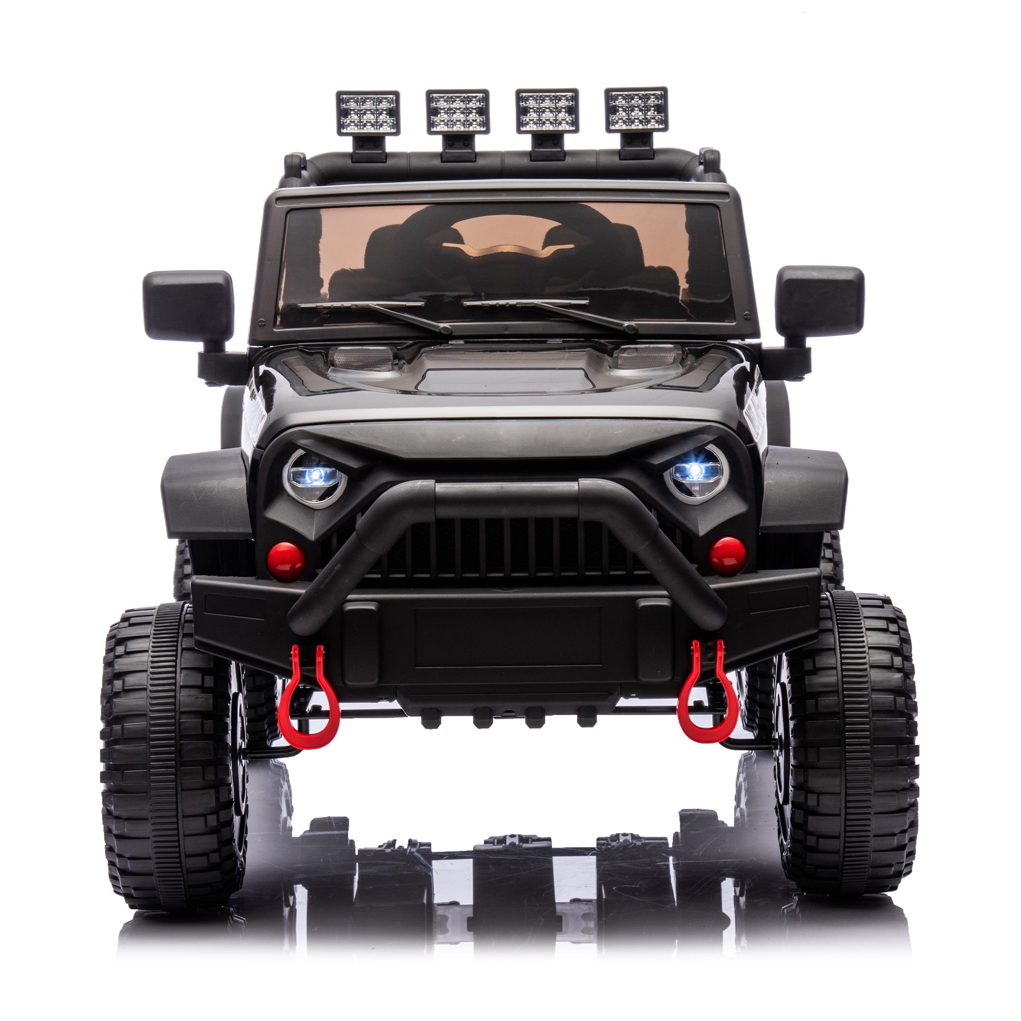 iYofe 24V Powered Ride on Cars for Toddlers, Ride on Truck for kids Boys Girls Gifts 2-5, Ride on Toys with Remote Control, Bluetooth, Music, LED Light, MP3 Player, 4 Wheel Suspension, Black