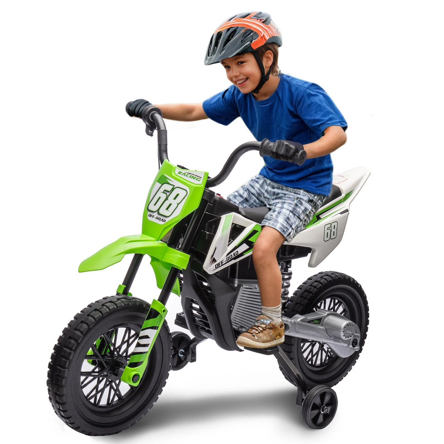 12V Ride on Motorcycle, Kids Electric Motorcycle with USB/MP3, Motorized Motorcycle Ride on Toy for Kids Toddler Boys Girls Aged 3-5, 3 Wheelers