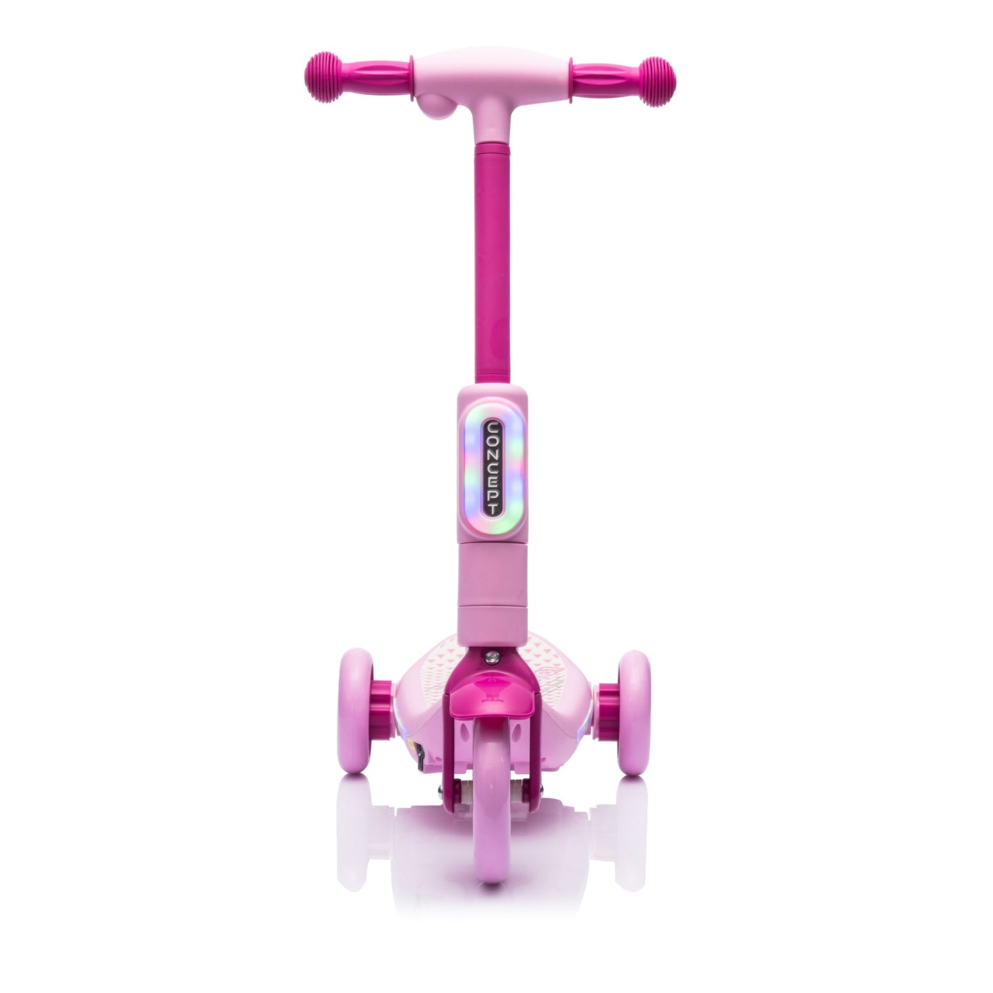 iYofe 3 Wheel Scooter for Kids, 6V Kids Electric Scooter for Boys Girls 3-6 Years Old, Kids Scooter for Toddlers with Music, Steam Sprayer, Colorful Front/Deck Light, Pink