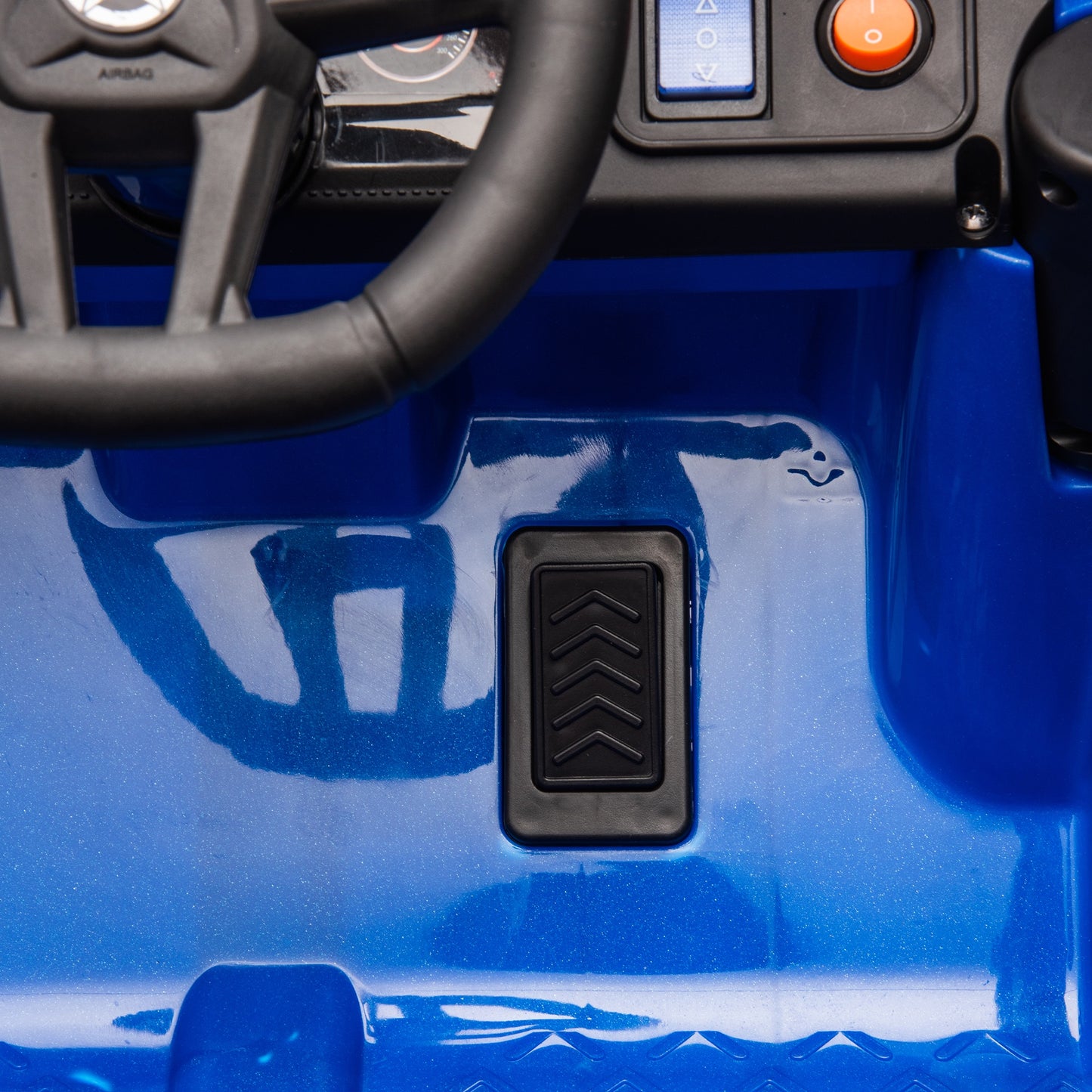 iYofe 12V Ride on Cars with Remote Control, Powered Kids Ride on Toys Truck for Boys Girls Ages 2-5, Toddler Cars Kids Electric Vehicles with Bluetooth Music, USB/MP3 Ports, 4 Wheel Suspension, Blue