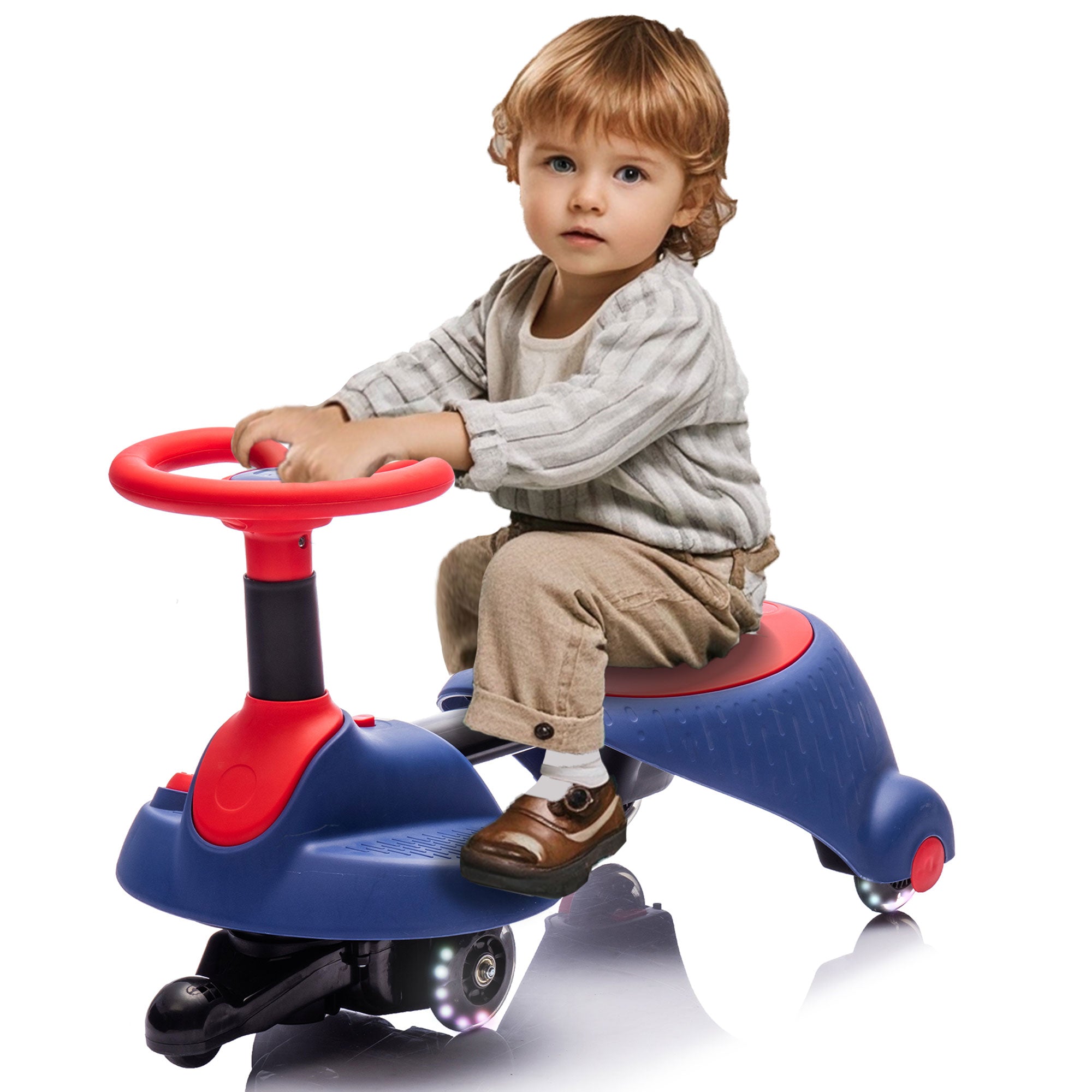 Kids Bumper Car, 12V Ride on Toy with Remote Control, Electric Bumper Car Ride on for Girls Boys Ages 2-5, 360 Degree Spin, Bluetooth, Colorful Light, Seat Belt