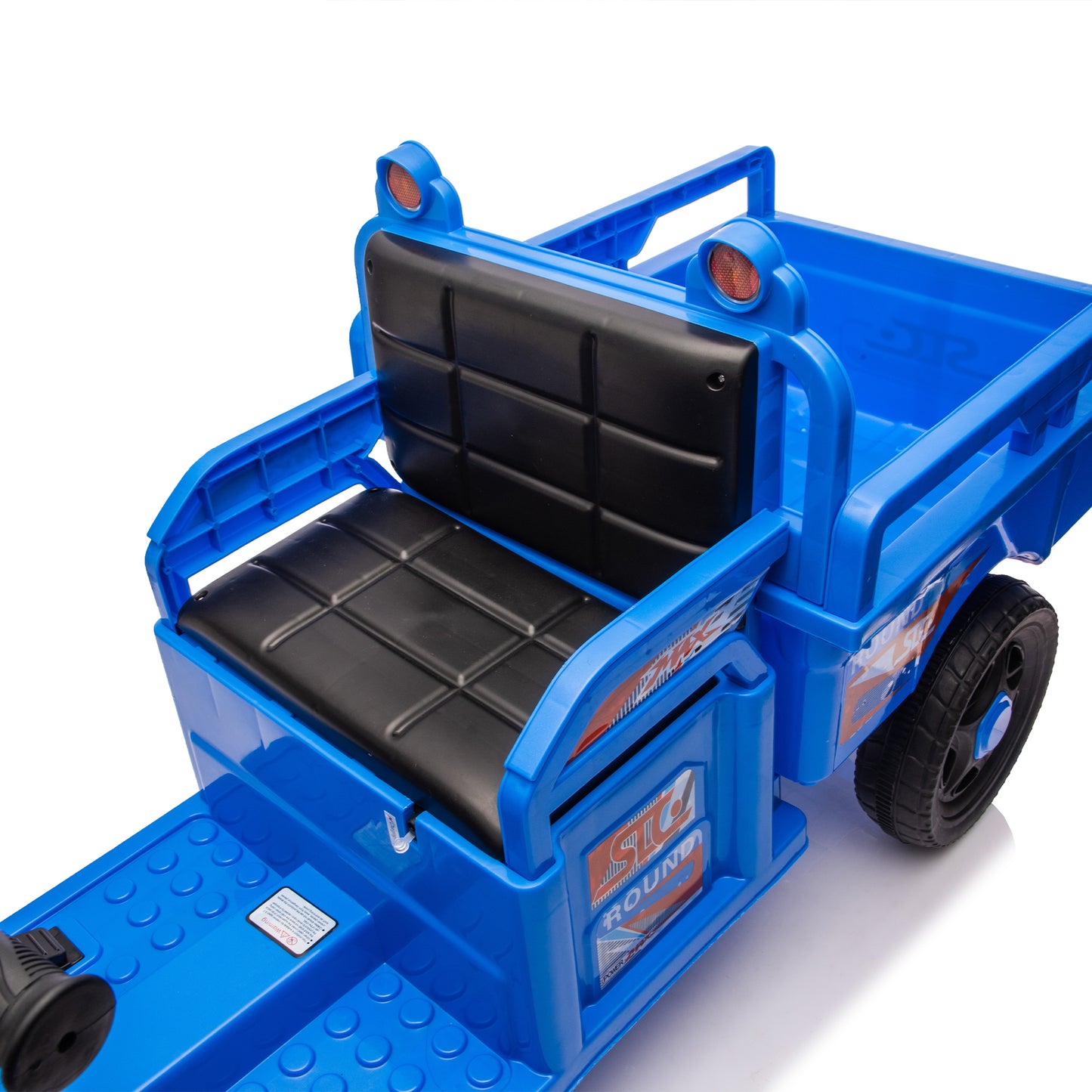 12V Powered Ride on Toy, Kids Electric 3-Wheel Cargo Truck Toy with Storage, Electric Trike for Kids Toddlers, Eletric Motorcycle with LED Lights/Music