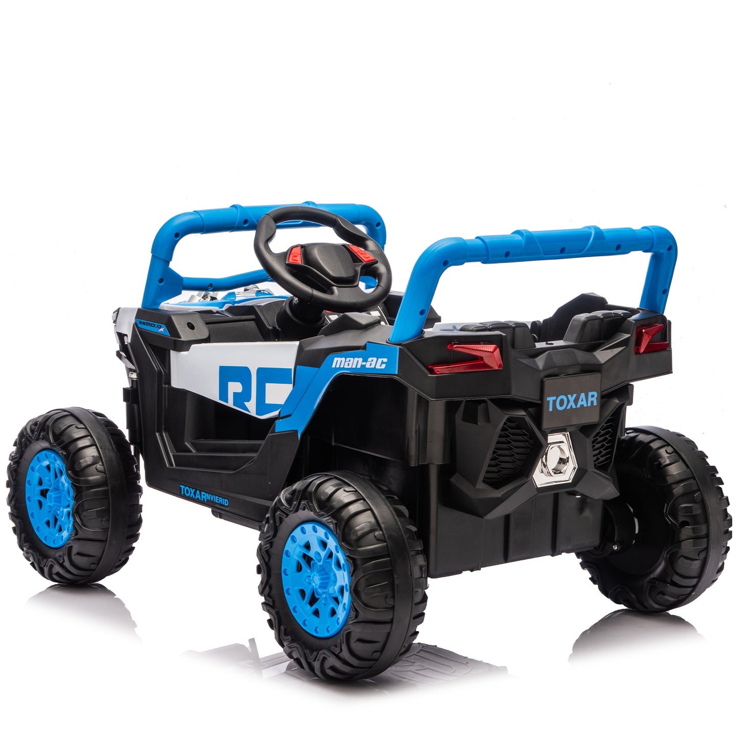iYofe 12V Powered Ride on Car UTV, Kids Ride on Toys for Toddlers Ages 3-5, Ride on Vehicles with Remote Control, Bluetooth, Music, 4 Wheels Suspension, Electric Cars for Kids Boys Girls, Blue