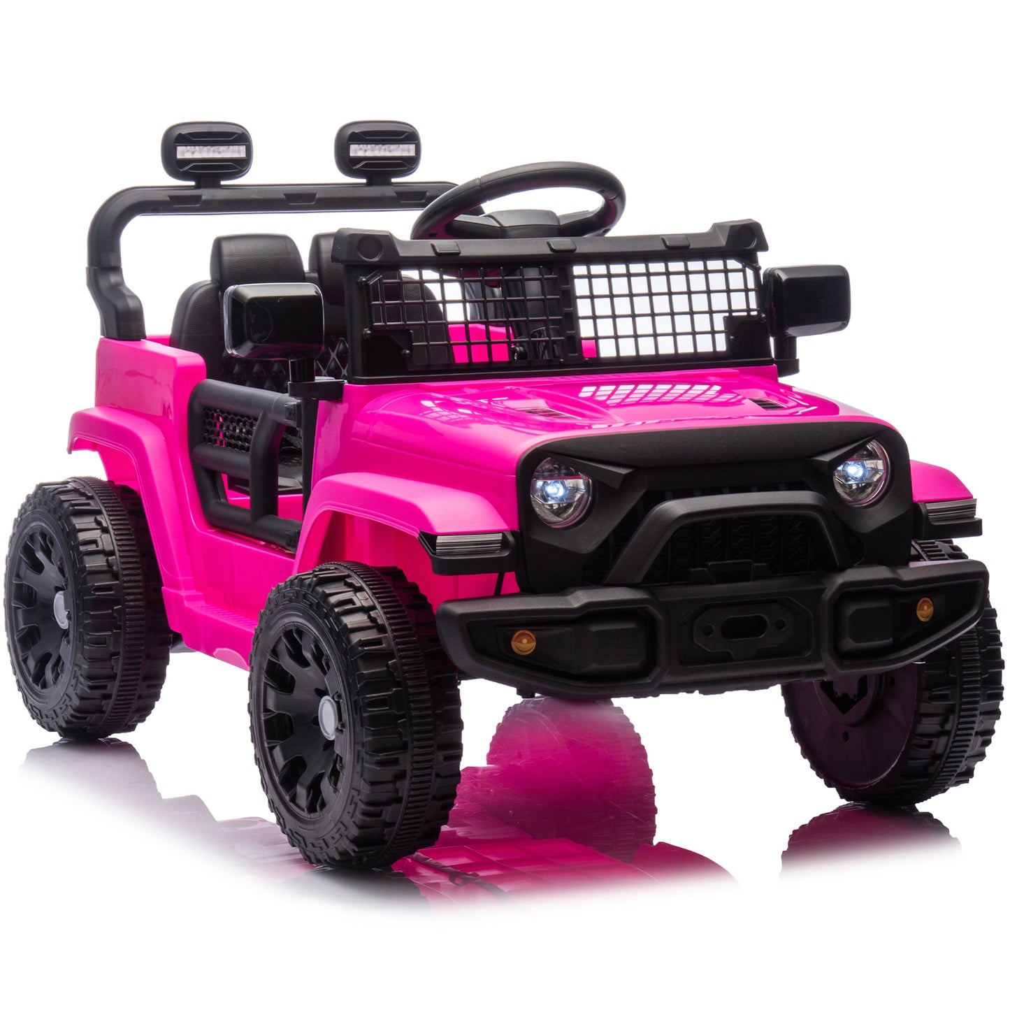 24V Ride on Cars with Remote Control, Powered Ride on Toys with Bluetooth, Music, LED Light, MP3 Player, 4 Wheel Suspension, Kids Cars Electric Vehicles for Boys Girls Ages 2-5 Birthday Gifts, Pink