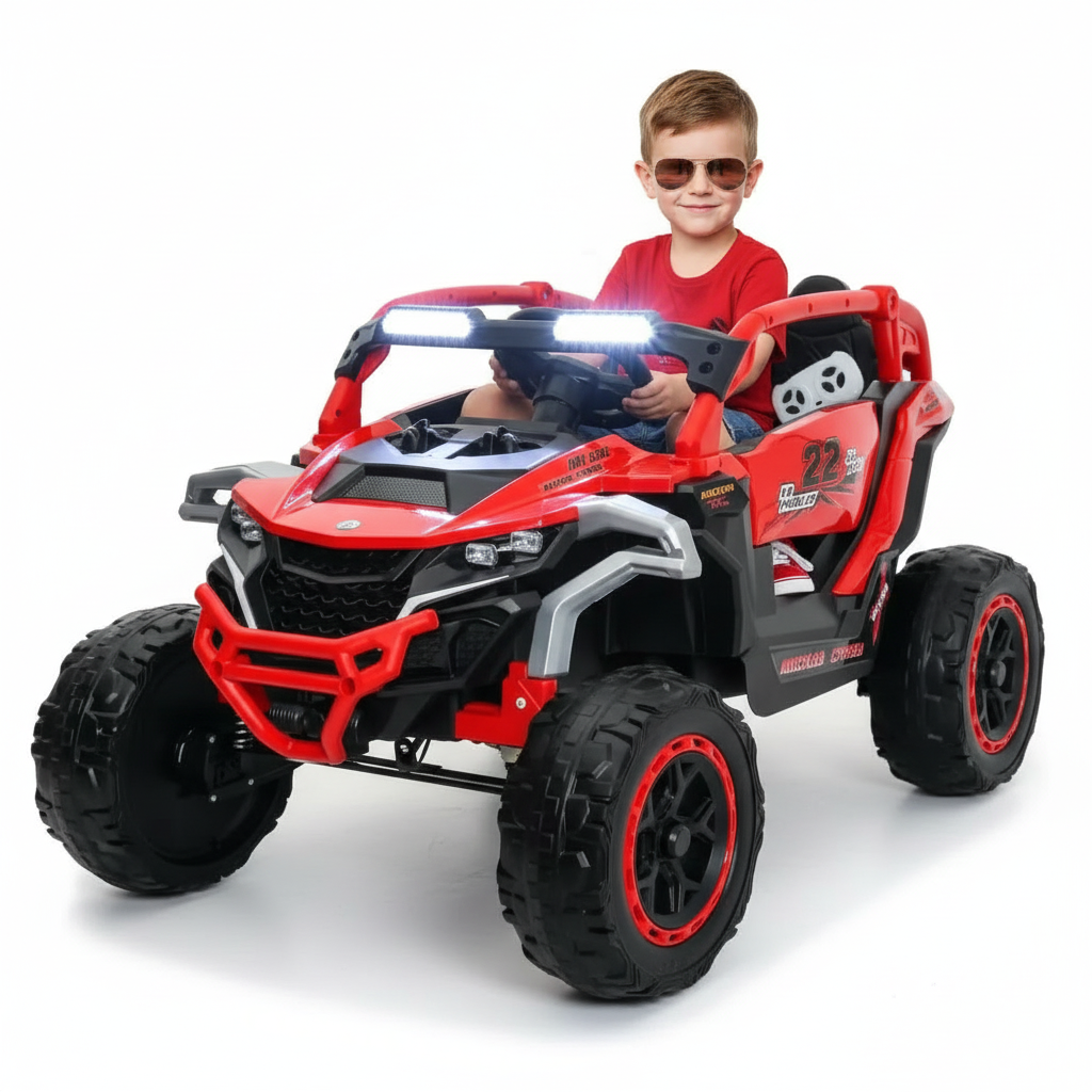 12V Electric Car for Kids 2 Seater, Kids Ride On Toys Car with Remote Control, Toddler Truck Car with Music Player Bluetooth, Gift for Boys Girls Ages 3-6 Years Old,