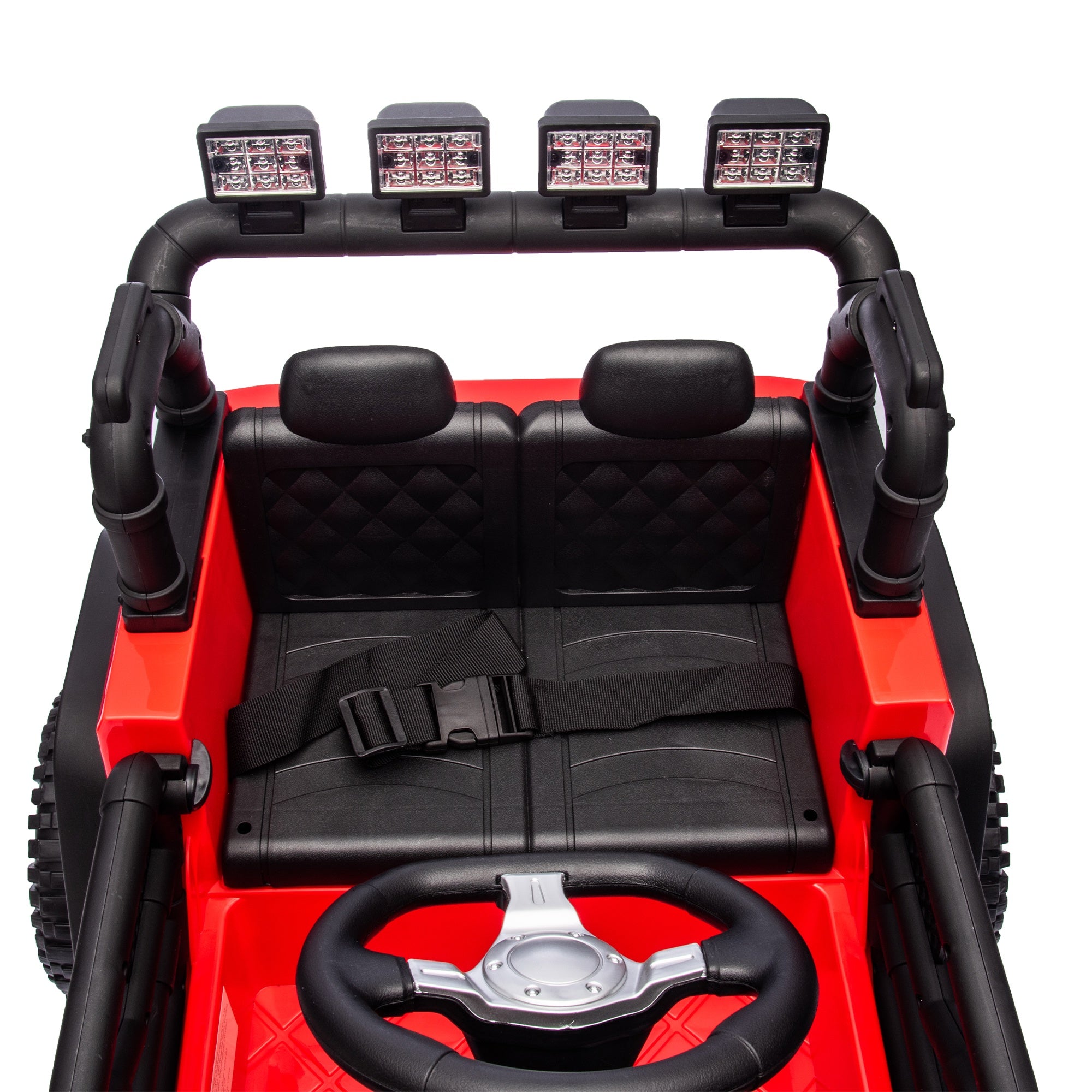 iYofe 24V Powered Ride on Cars for Toddlers, Ride on Truck for kids Boys Girls Gifts 2-5, Ride on Toys with Remote Control, Bluetooth, Music, LED Light, MP3 Player, 4 Wheel Suspension, Red
