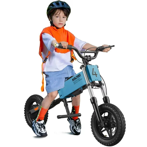 24V Kids Electric Bike, 200W 15MPH Electric Balance Bike with Mobile App, 12" Pneumatic Tire, 3 Speed Adjustable Battery Powered Ride on Motorcycle Bicycle for Boys Girls 6-12 Yrs, Orange