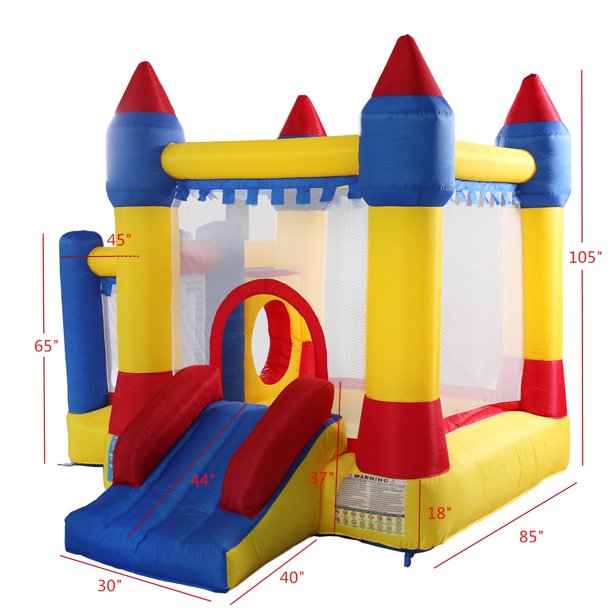 iYofe Bounce House for Kids, Outdoor Bouncy House with Slide, Inflatable Slide Bouncer with Carrying Bag Toddlers Kids Castle Bouncy Houses for Outdoor Indoor Party, 3-10 Years Old Outdoor Toys