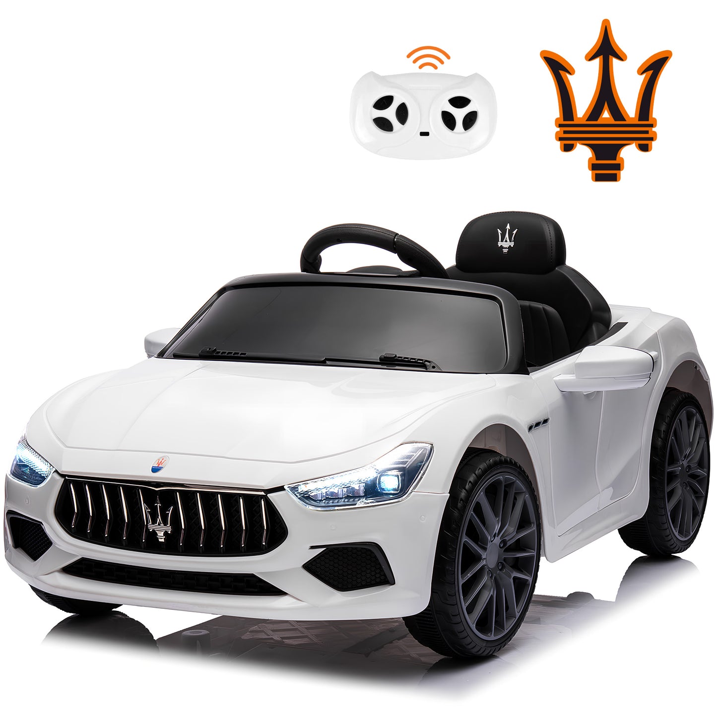 Licensed KTM X-Bow GTX 12V Battery Powered Kids Ride on Car with 2.4G Remote Control, Electric Vehicles for Kids 3-6 Years Old, Three Speed, Power Display, USB, MP3, Bluetooth, LED light