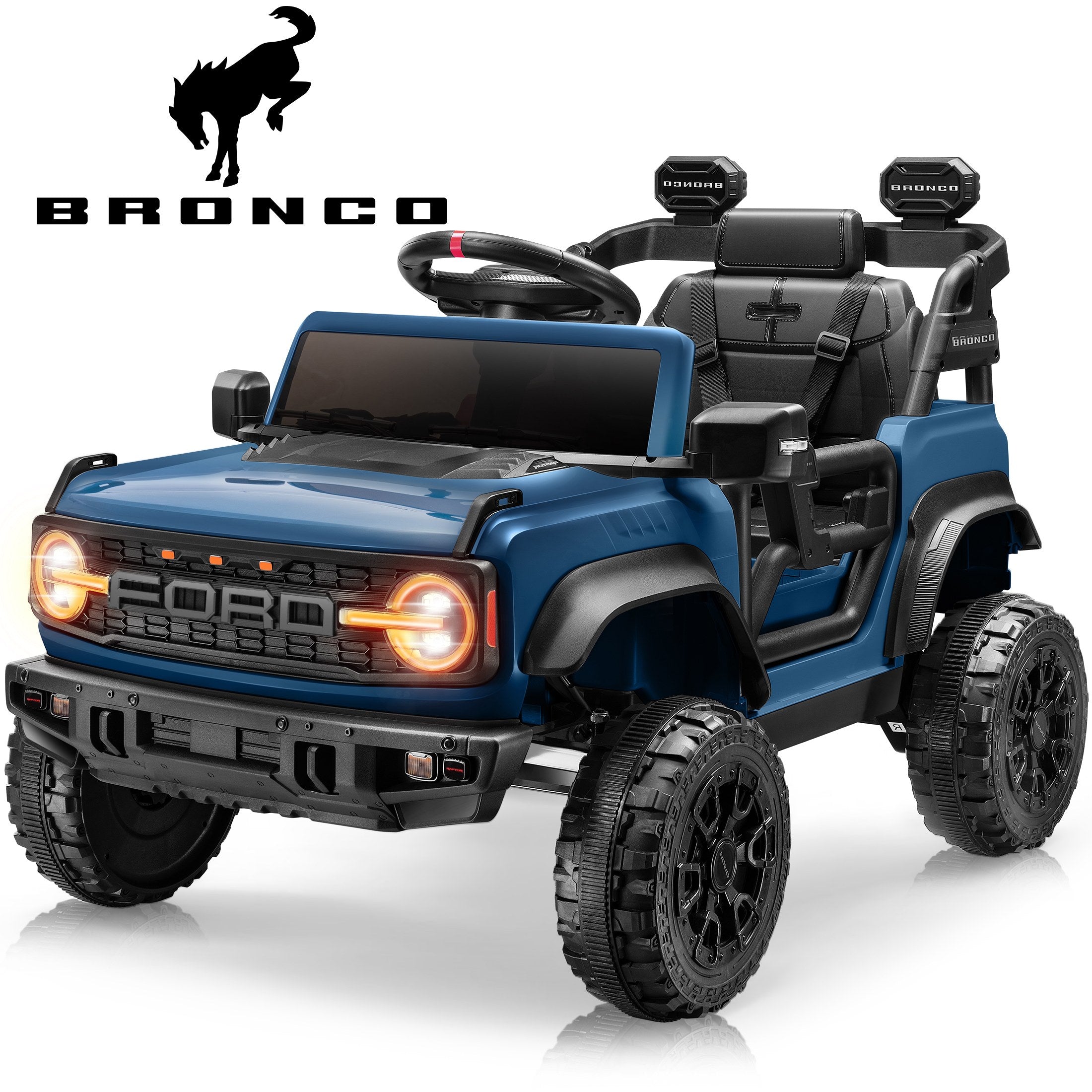 iYofe 12V Ford Bronco Blaze 12V Electric Ride-On Car