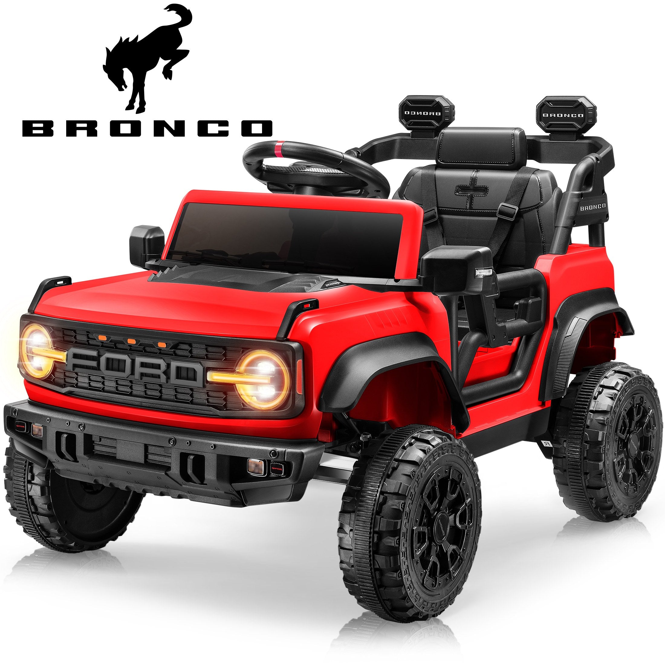 iYofe 12V Ford Bronco Blaze 12V Electric Ride-On Car