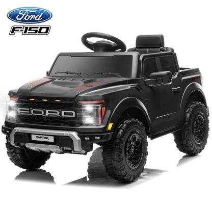 iYofe Ford Ride on Cars, 12V Ford F150 Raptor Powered Ride on Toys with Remote Control, Electric Car for Kids with Bluetooth/FM/Trunk, 4 Wheelers Truck for Toddlers Boys Girls Ages 3-6