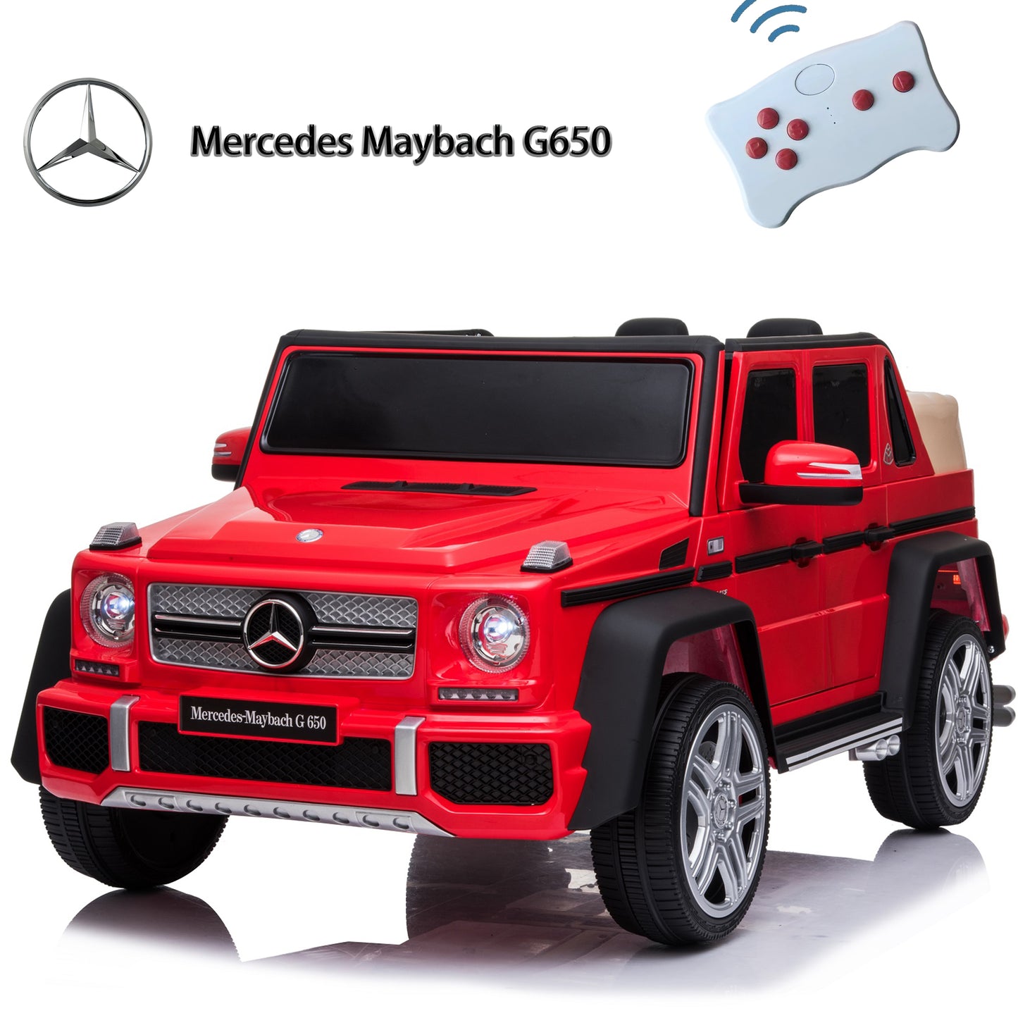 12V Ride on Car for Kids with 2.4G Remote Control Mercedes Maybach Electric Vehicle for 3-6 Years Old Girls and Boys Ride on Toy, Bluetooth, LED Light