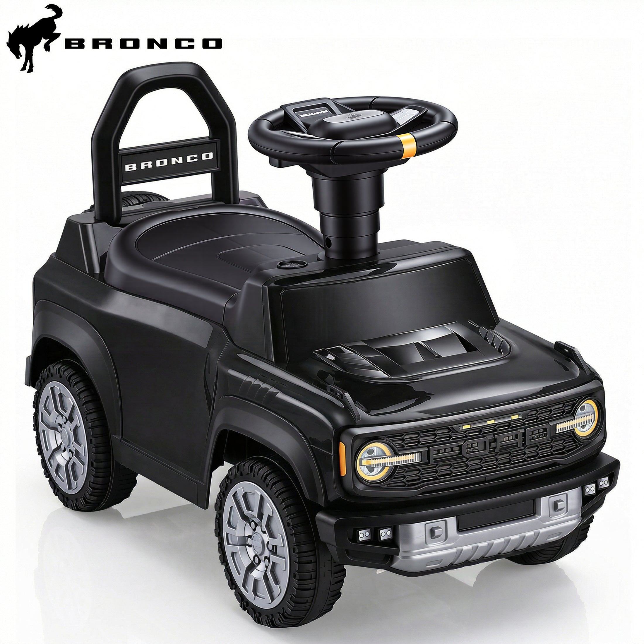iYofe Ride On Car for Kids, Licensed Ford Bronco Raptor Kids Ride On with Horn, Music, Ride On Toys for Toddlers 18-36 Months