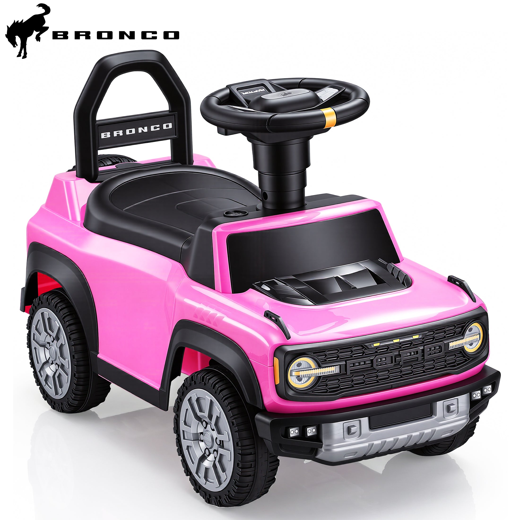 iYofe Ride On Car for Kids, Licensed Ford Bronco Raptor Kids Ride On with Horn, Music, Ride On Toys for Toddlers 18-36 Months