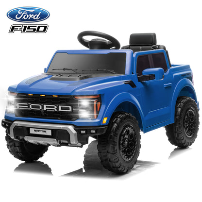 iYofe Ford Ride on Cars, 12V Ford F150 Raptor Powered Ride on Toys with Remote Control, Electric Car for Kids with Bluetooth/FM/Trunk, 4 Wheelers Truck for Toddlers Boys Girls Ages 3-6