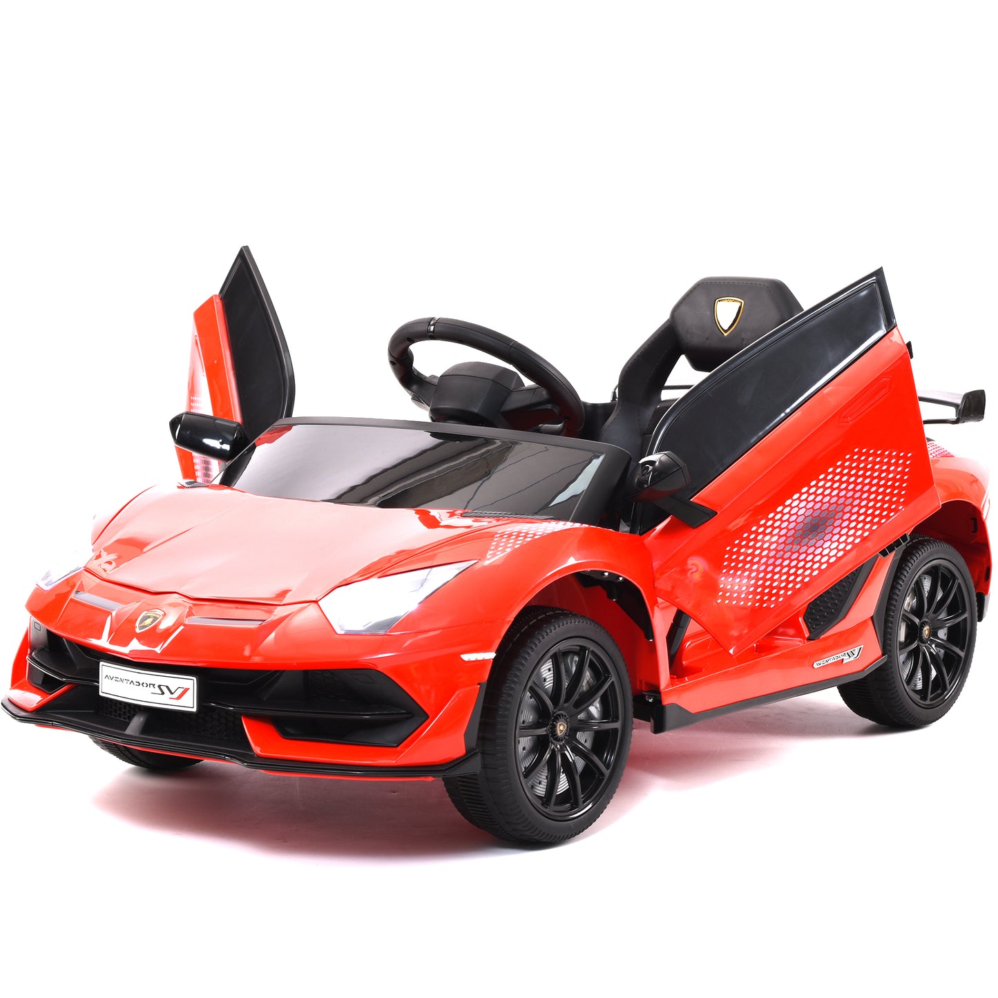 Lamborghini Kids Ride on Car with Remote Control 12V Ride on Toy for Boys and Girls 3-6 Years Old Kids Electric Vehicle, Ride on Truck, Bluetooth