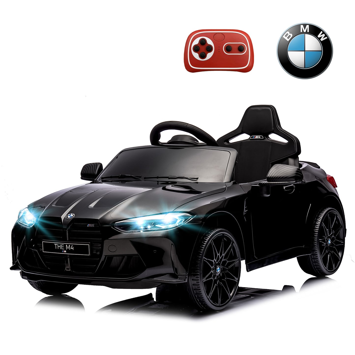 BMW 12V Ride on Car with Remote Control Ride on Toy for Boys and Girls 3-6 Years Old Powered Kids Electric Vehicle, Bluetooth