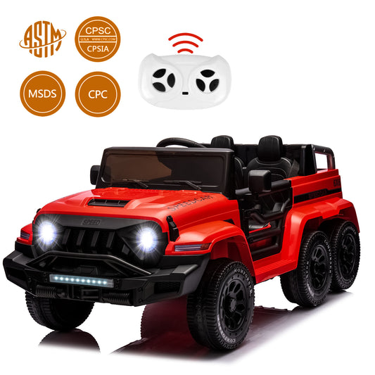 24V 2 Seats Ride on Car with Remote Control Ride on Toy for Boys and Girls 3-6 Years Old Electric Vehicle for Kids, Bluetooth, Swing Mode