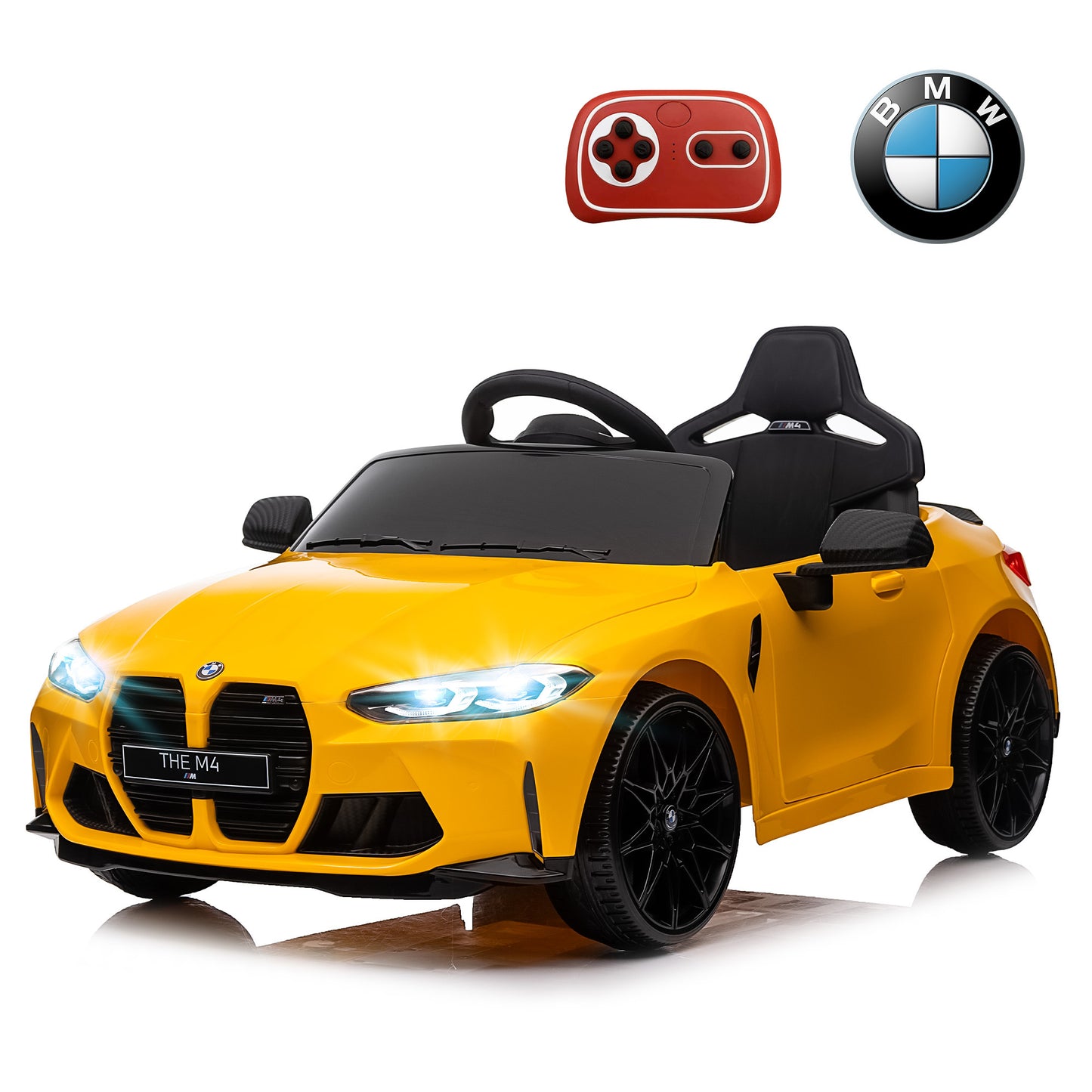 BMW 12V Ride on Car with Remote Control Ride on Toy for Boys and Girls 3-6 Years Old Powered Kids Electric Vehicle, Bluetooth