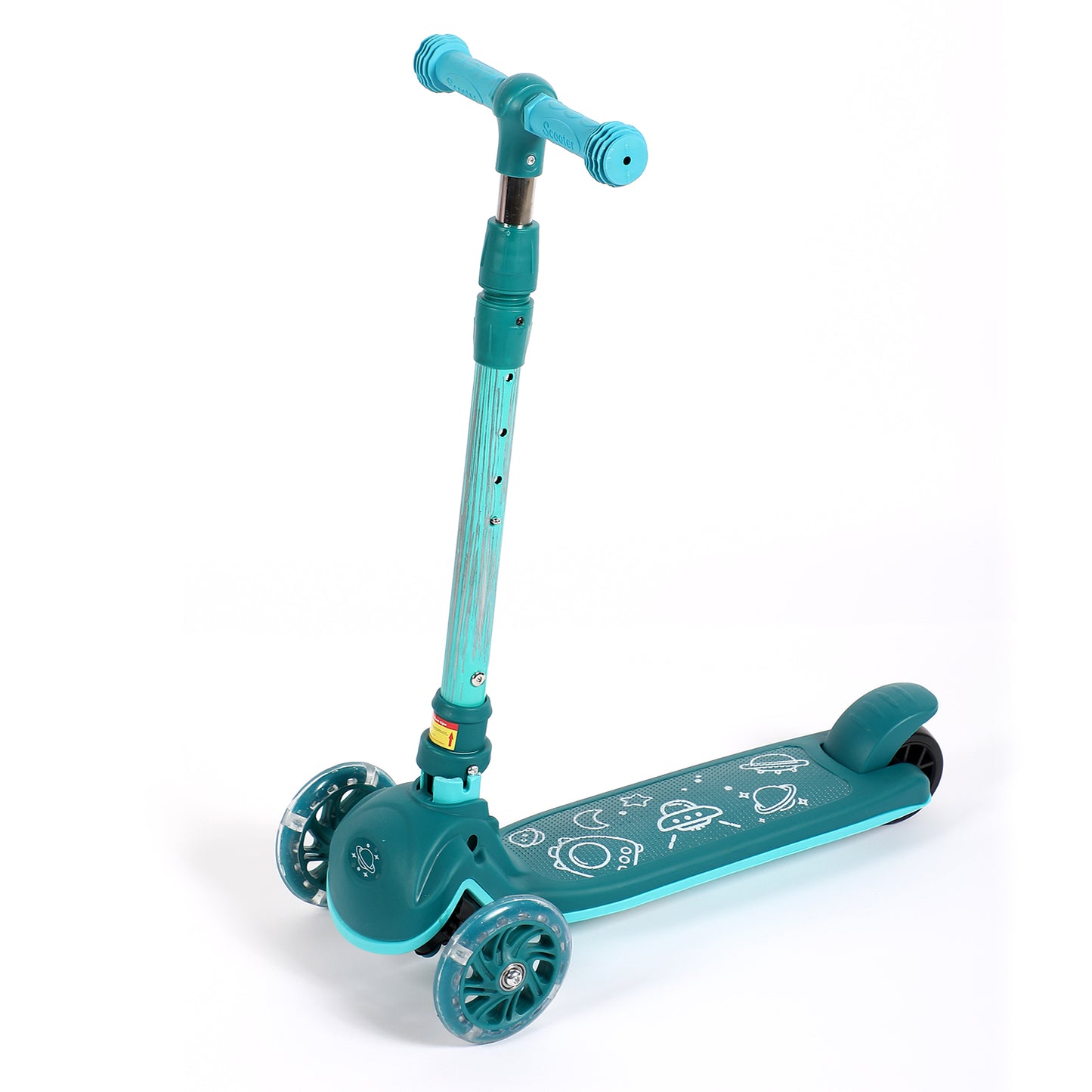 iYofe Kick Scooter for Kids Boys Girls, 3 Wheel Scooter for 1-6 Years Old, Adjustable Height, Wheel with Brake, Wide Standing Board