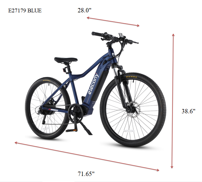 iYofe 27.5" Electric Bike for Adult 350 W Adults E Bike 7 Speed Electric Mountain Bike with 36V/10.4A Removable Li-Ion Battery up to 20MPH/50Miles, Suspension Fork