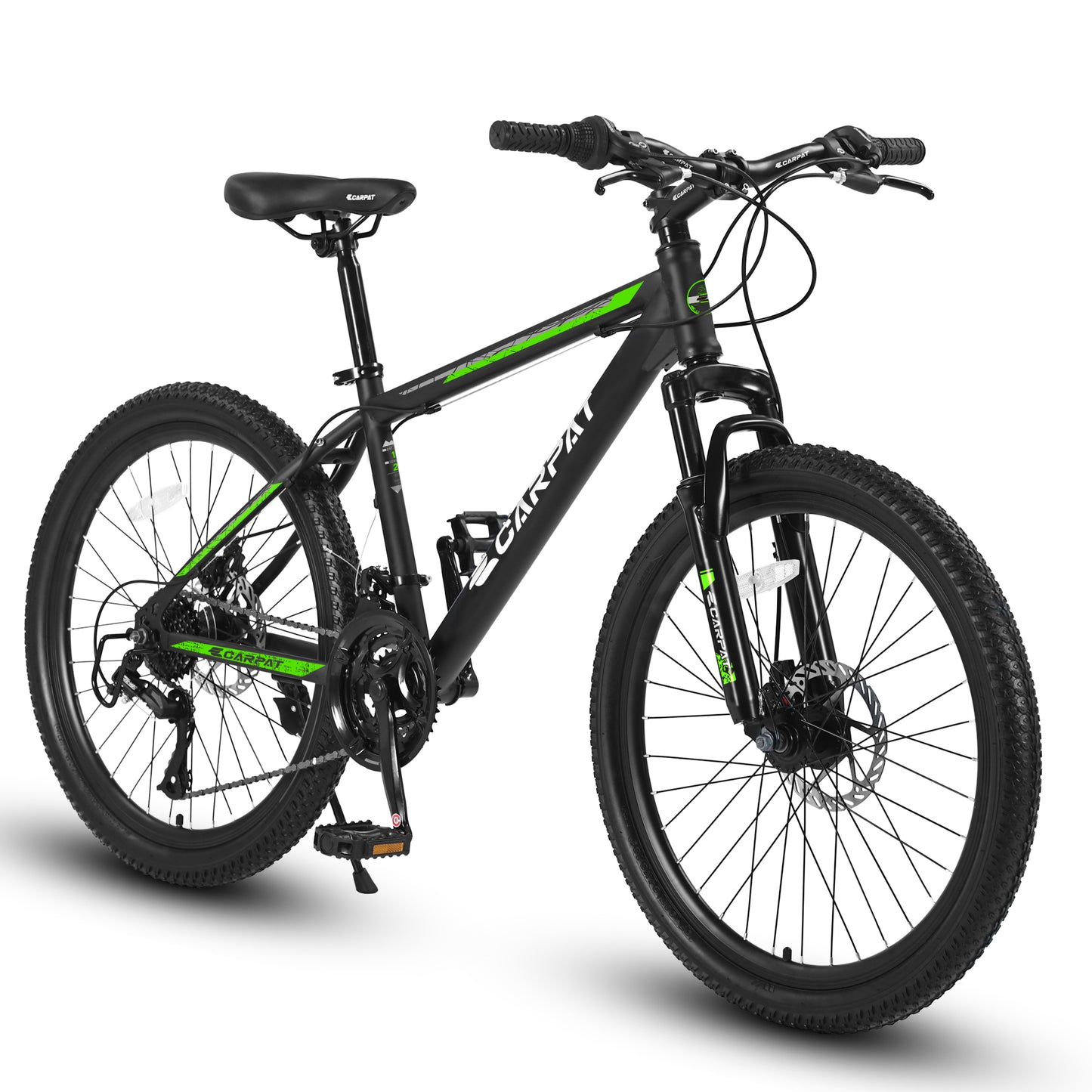 iYofe 26 Inch Mountain Bike for Adult & Teenagers, Mountain Bicycle with Mechanical Disc Brakes, High-Carbon Steel Frame, Suspension Fork, Shimano 21 Speeds, 86% Assembled