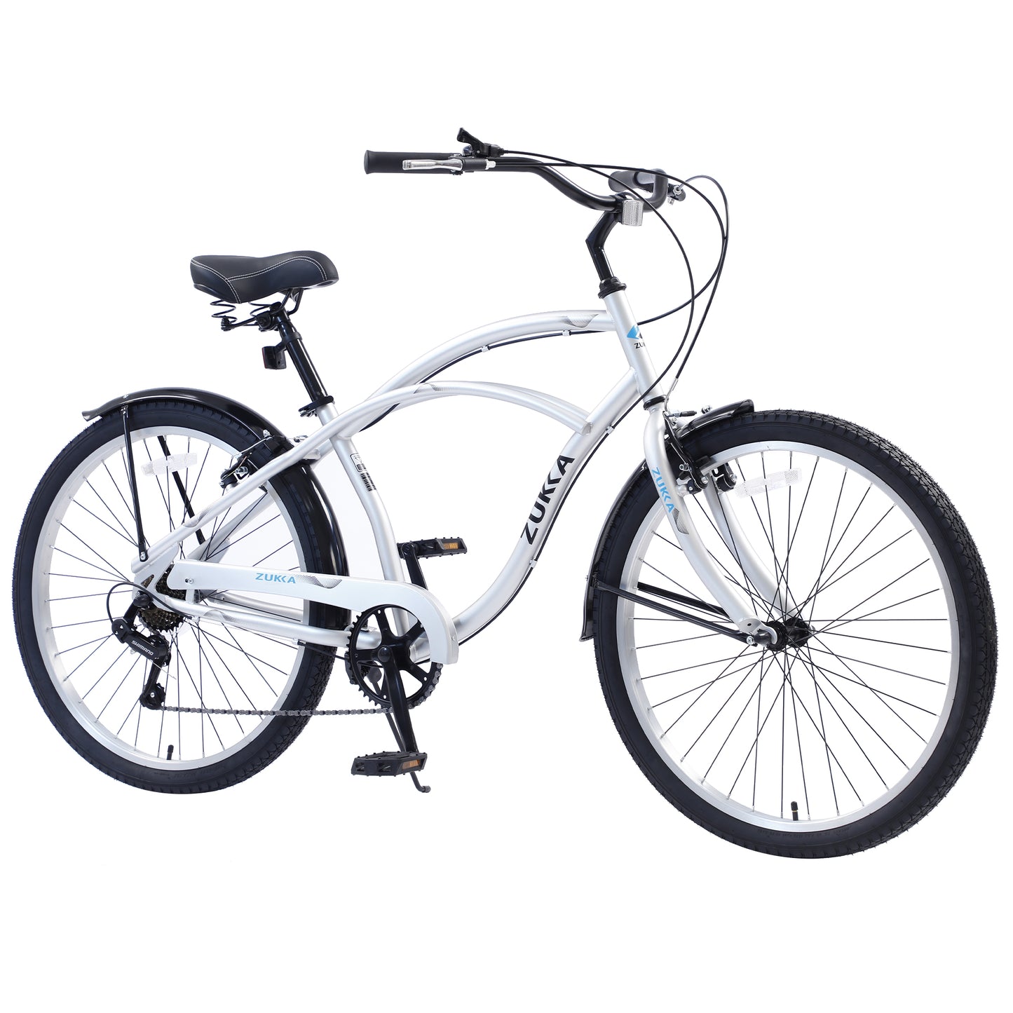 iYofe 26 inch Beach Cruiser Bike for Women Shimano 7 Speed Womens Bike, 85% Assembled, Womens Bike