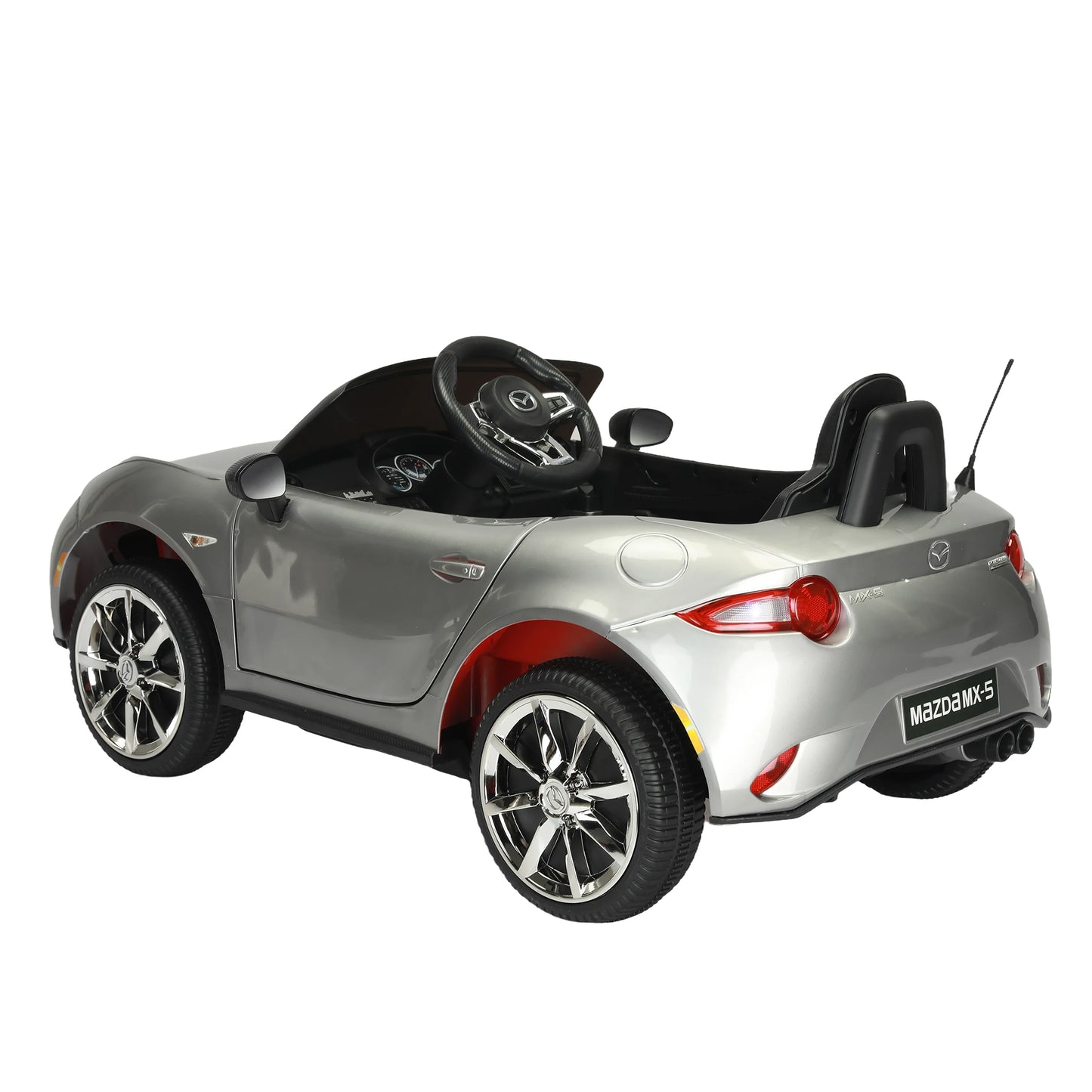 Licensed MAZDA MX-5 RF 12V Kids Ride on Car with 2.4G Parent Remote Control, Electric Ride on Toy for Kids 3-6 Years Old, USB, MP3, Bluetooth, LED light, Rocking car mode